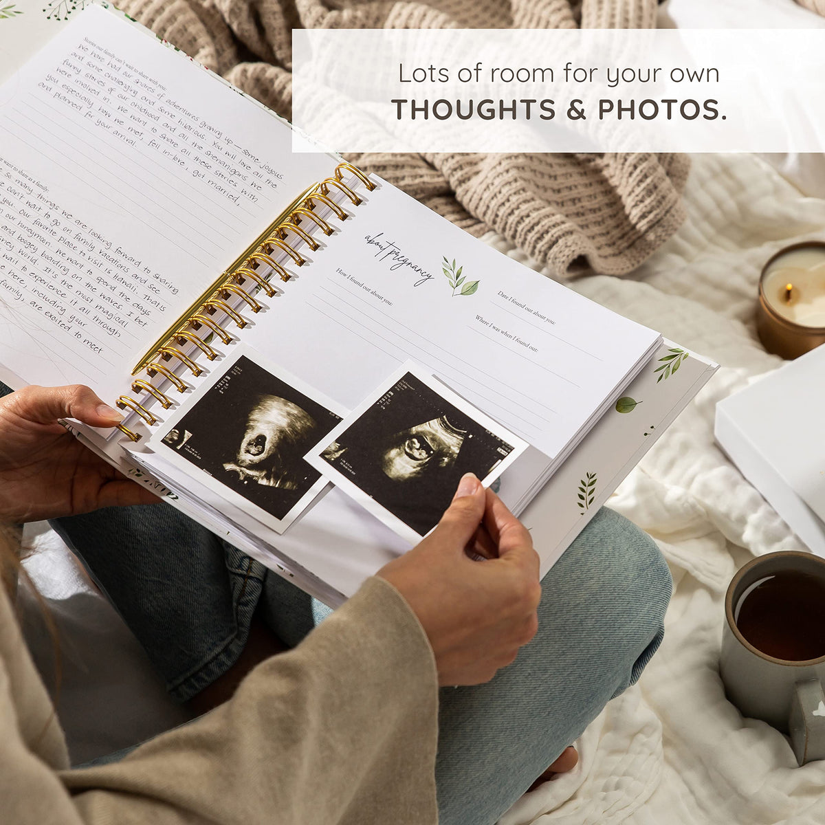 Keepsake Baby Memory Book – Timeless Gender Neutral First 5 Year Baby Book