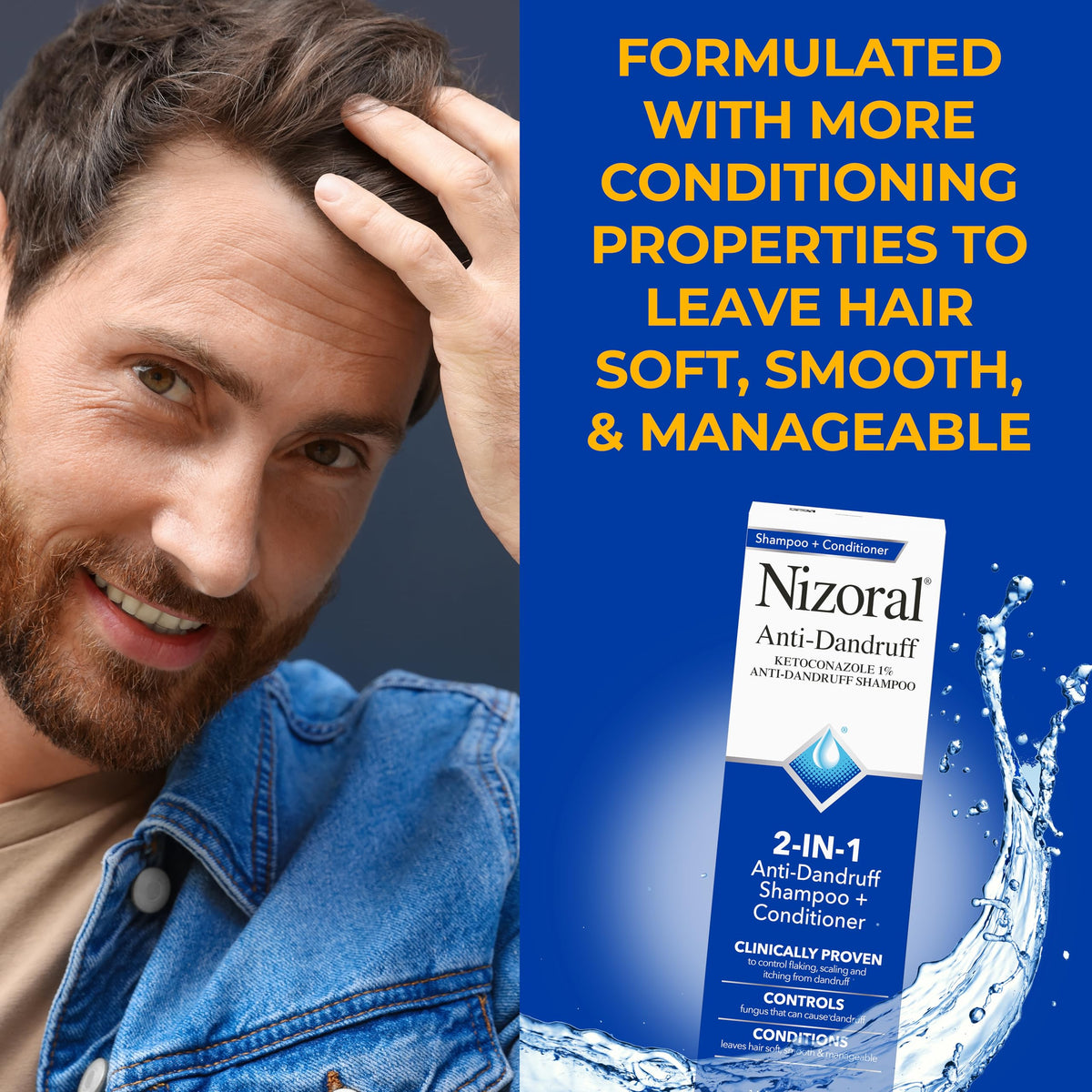 Nizoral 2-in-1 Anti Dandruff Shampoo and Conditioner, 14 Fl Oz