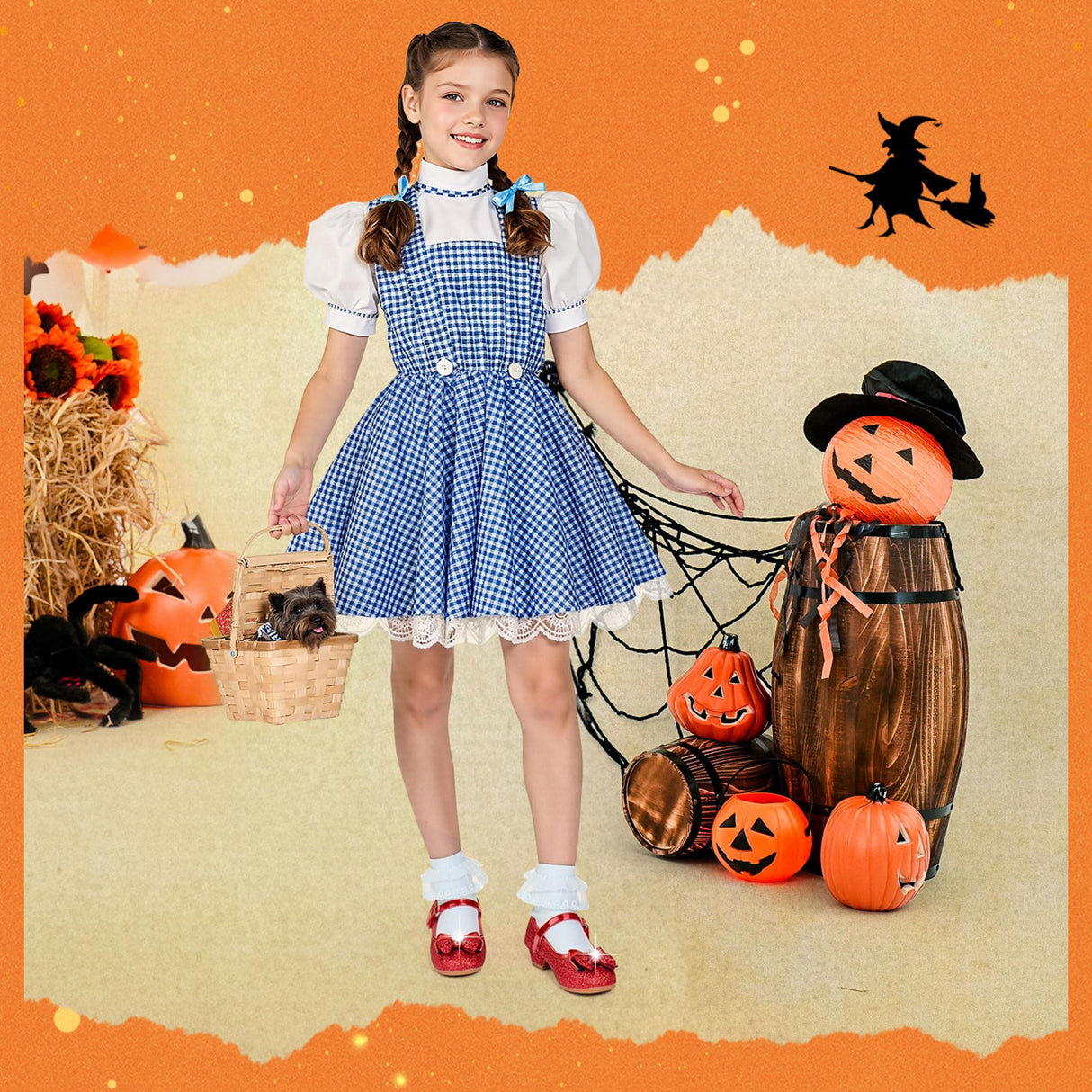 Furdeour Red Girls Flats Shoes for Size 13 Wedding Party High Heels Girls Cosplay Low Heeled Princess Little Kid Halloween Christmas(2701Red 13)