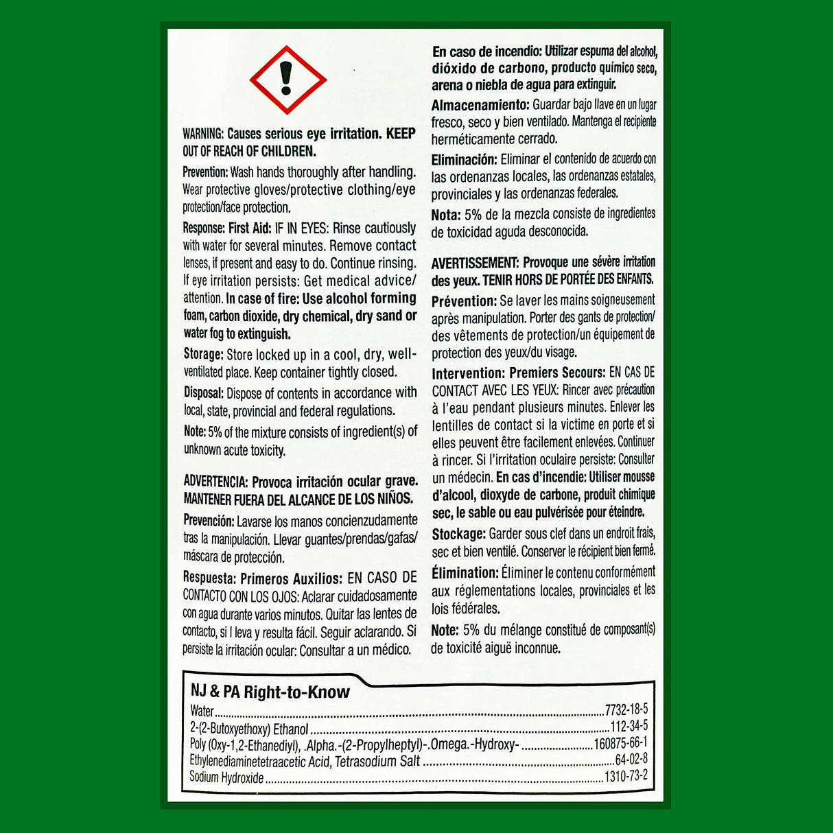 Mean Green Industrial Strength gallon MG102