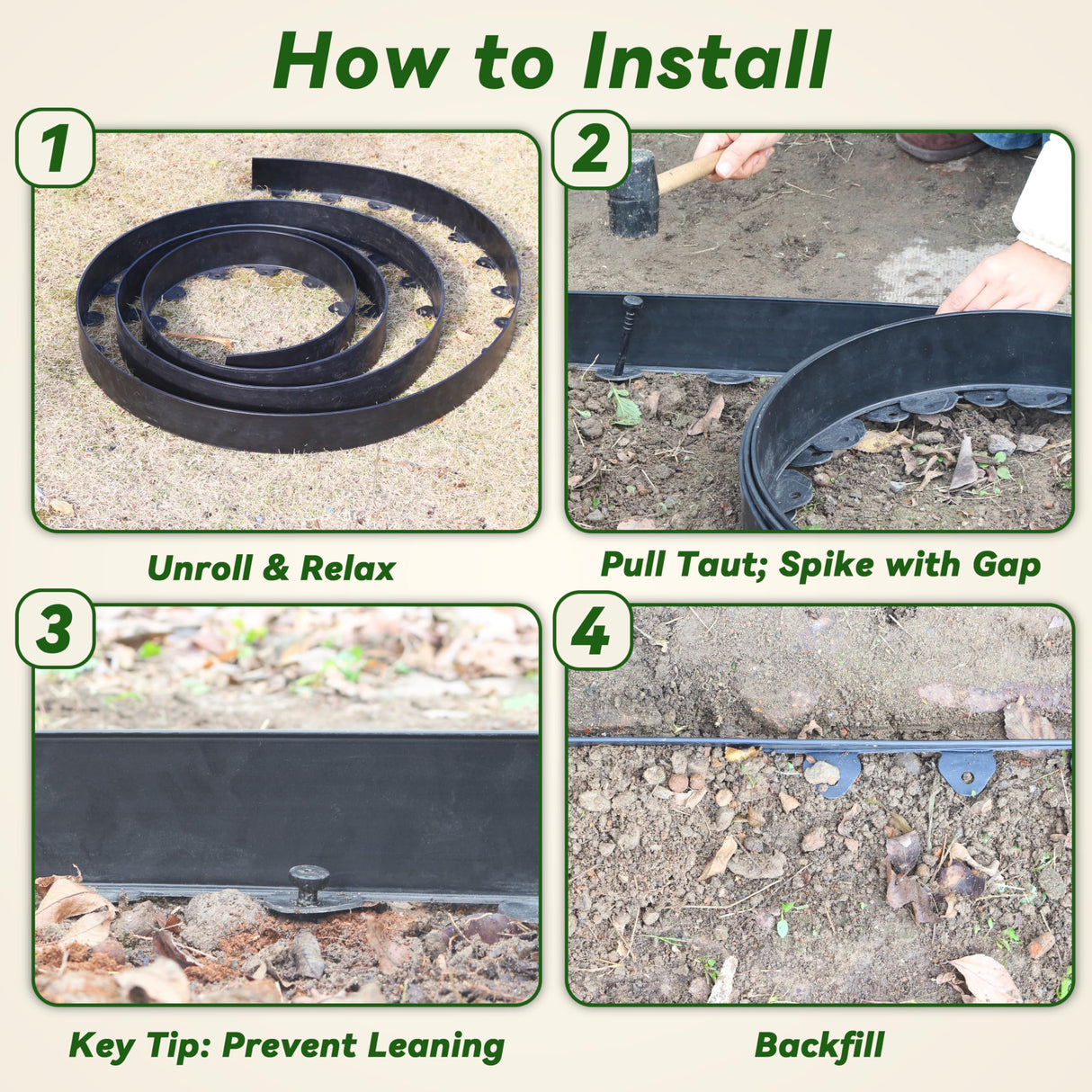 Gardzen Landscape Edging Kit