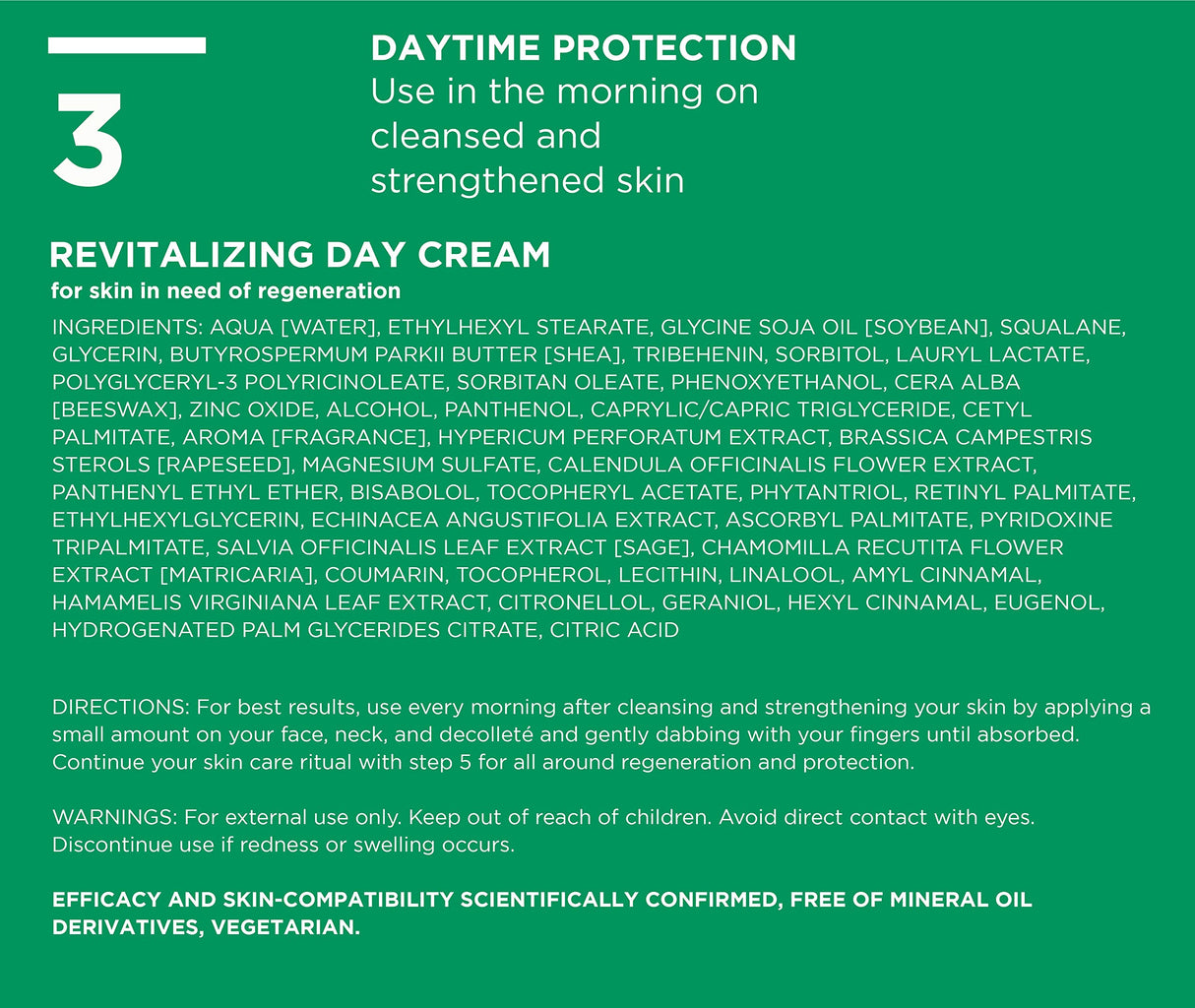 ANNEMARIE BÖRLIND - LL REGENERATION Revitalizing Day Cream - Natural Vitamin C E and Retinoid Anti Aging Face Cream for Visibly Firmer and Wrinkle Free Skin - Step 3 of 5 - 1.69 Fl Oz.