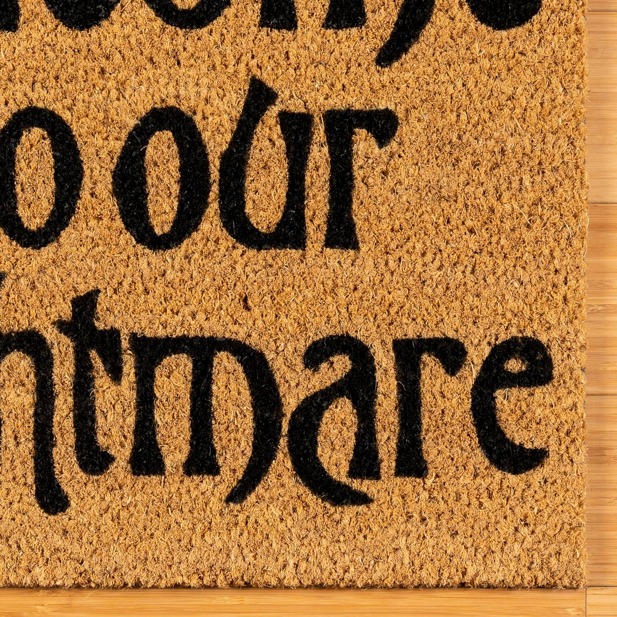 Gertmenian Nightmare Before Christmas Coir Doormat - 2x3 Welcome Mat (2-Pack), Ideal for High Traffic Areas in Front Door, Garage, Entryway - Welcome Nightmare/Jack & Sally, 80005