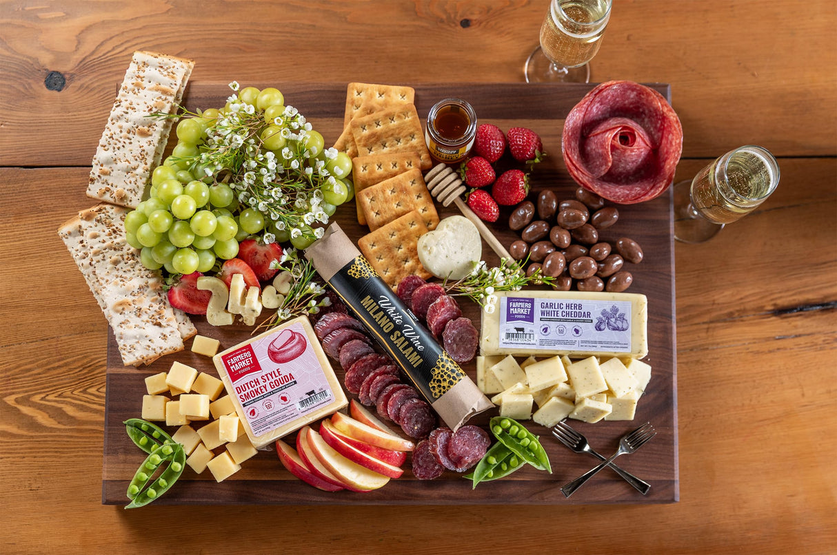 Farmers Market, Gluten Free, Keto, Paleo, Low Sodium, Zero Sugar, Christmas Charcuterie Board, Holiday Meat and Cheese Gift Baskets, Classic Assortment