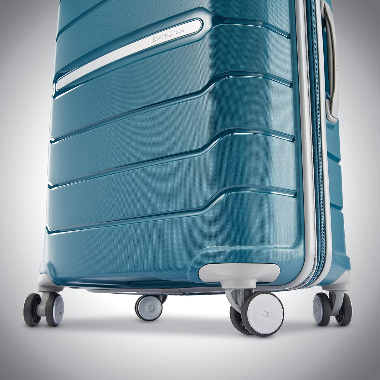 Samsonite Freeform Hardside Expandable Luggage with Spinners, Dark Teal, 2PC SET (Carry-on/Large)