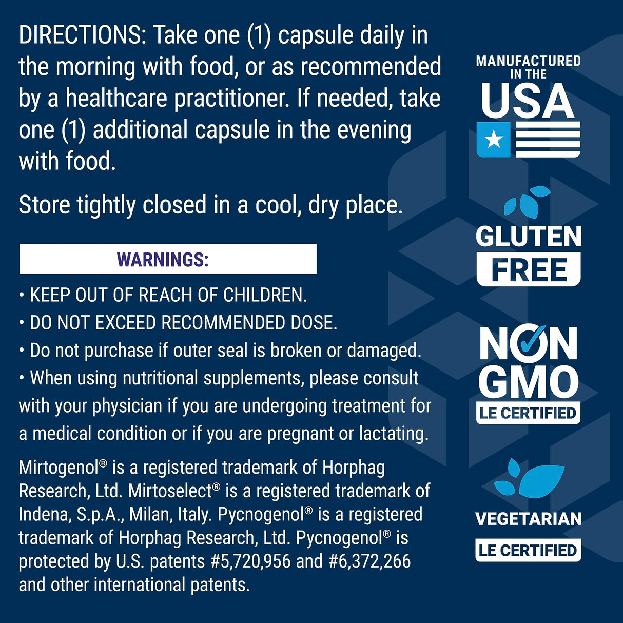Life Extension Eye Pressure Support with Mirtogenol - Eye Health Supplement for Healthy Eye Pressure - with French Maritime Pine bark – Gluten-Free, Vegetarian, Non-GMO - 30 Capsules