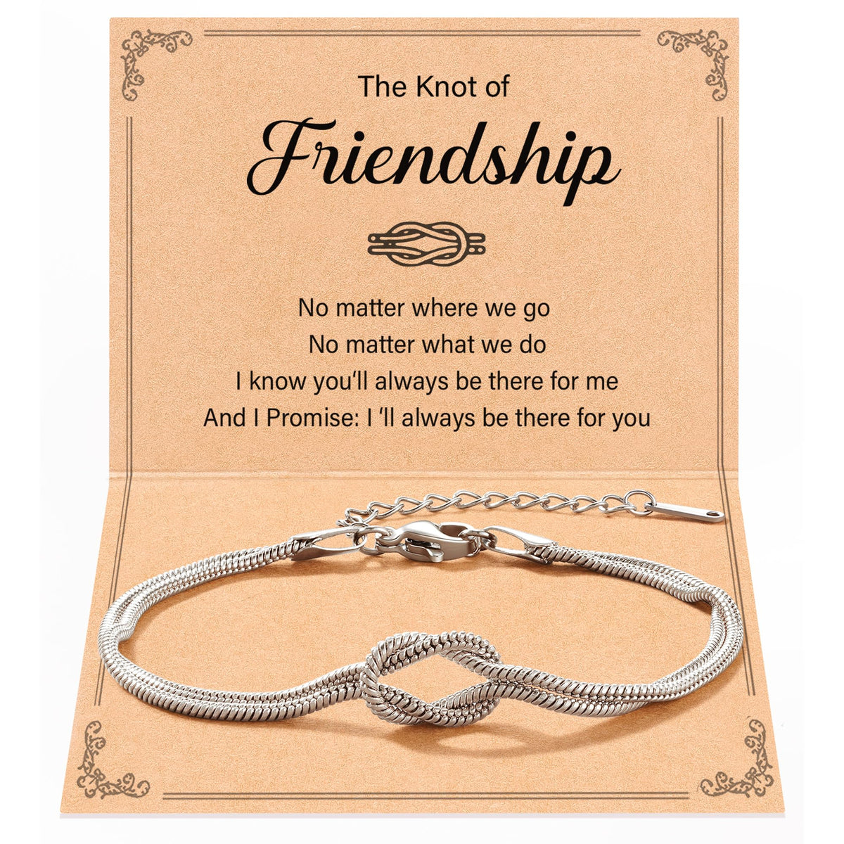 Best Friend Friendship Gifts for Women, Friendship Bracelets Love Knot