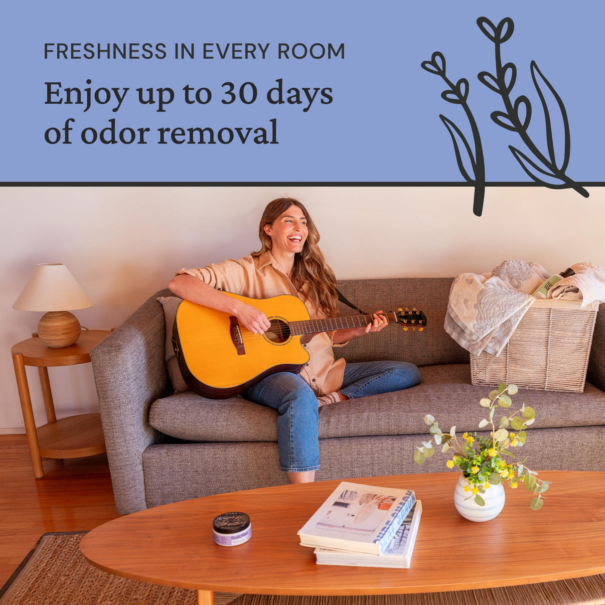 Fresh Wave Lavender Odor Removing Gel, 7 oz., Pack of 3 - Safer Odor Absorbers for Home, Natural Plant-Based Odor Eliminator, Every 7 oz. lasts 15-30 Days, For Cooking, Trash & Pets