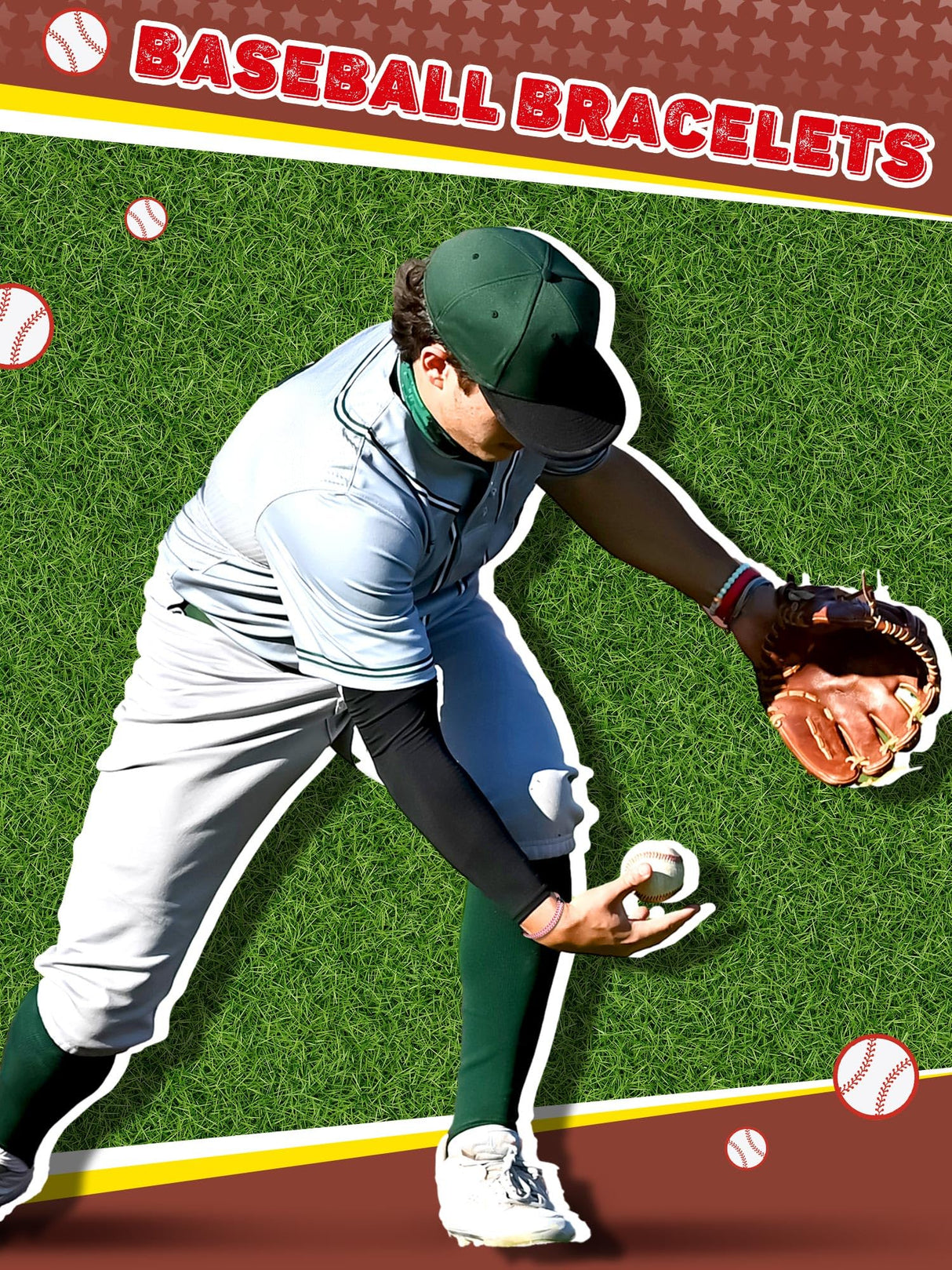 Liliaafar 12 Pcs Baseball Gifts Rope Bracelets