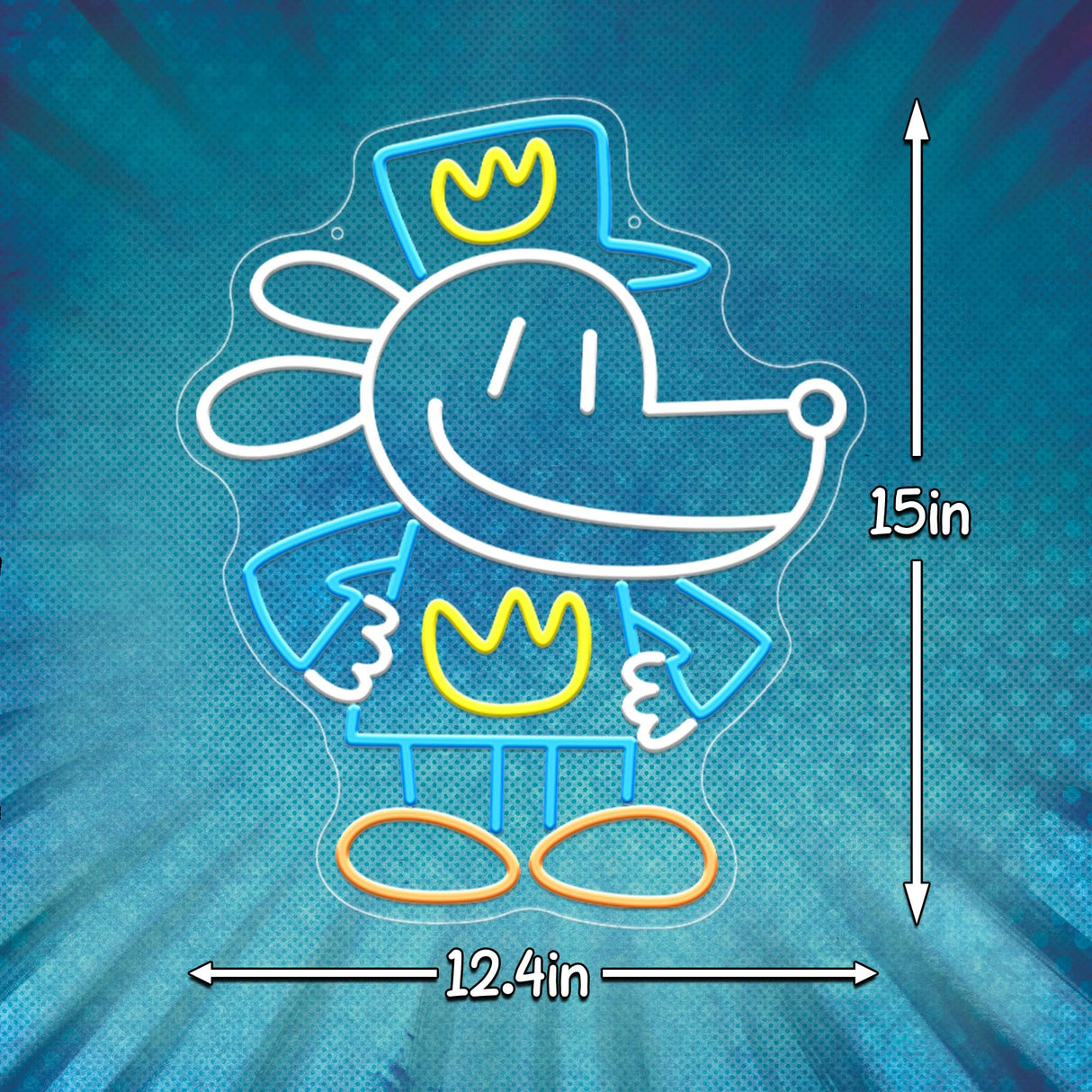 Officially Licensed Dog Man Neon Signs for Wall Decor, Based on DogMan Series LED Light Up Sign for Bedroom, Kids' Room, Game Room, Party, Perfect Birthday/Christmas Gift for Dog Man Lovers & Fans