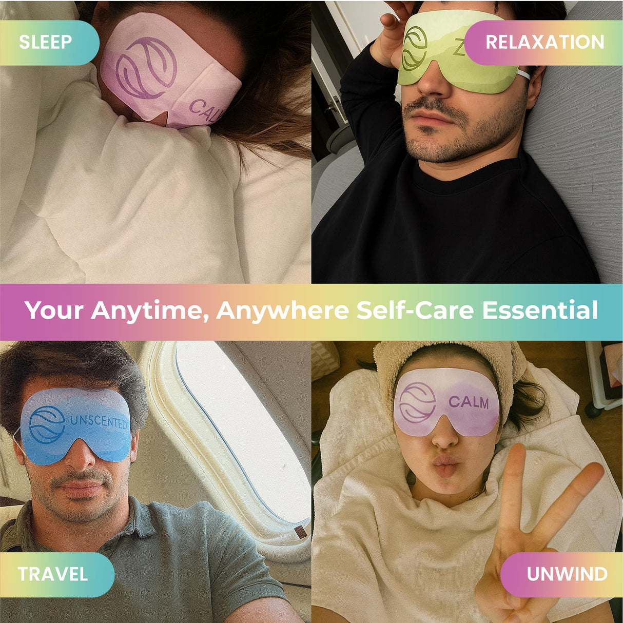 Body Restore Heated Eye Mask for Dry Eyes 30 Pack - Self Heating Warm Compress, Christmas Stocking Stuffers, White Elephant, Birthday Gifts for Women, Men, Stye Eye Treatment, Relaxation - Variety