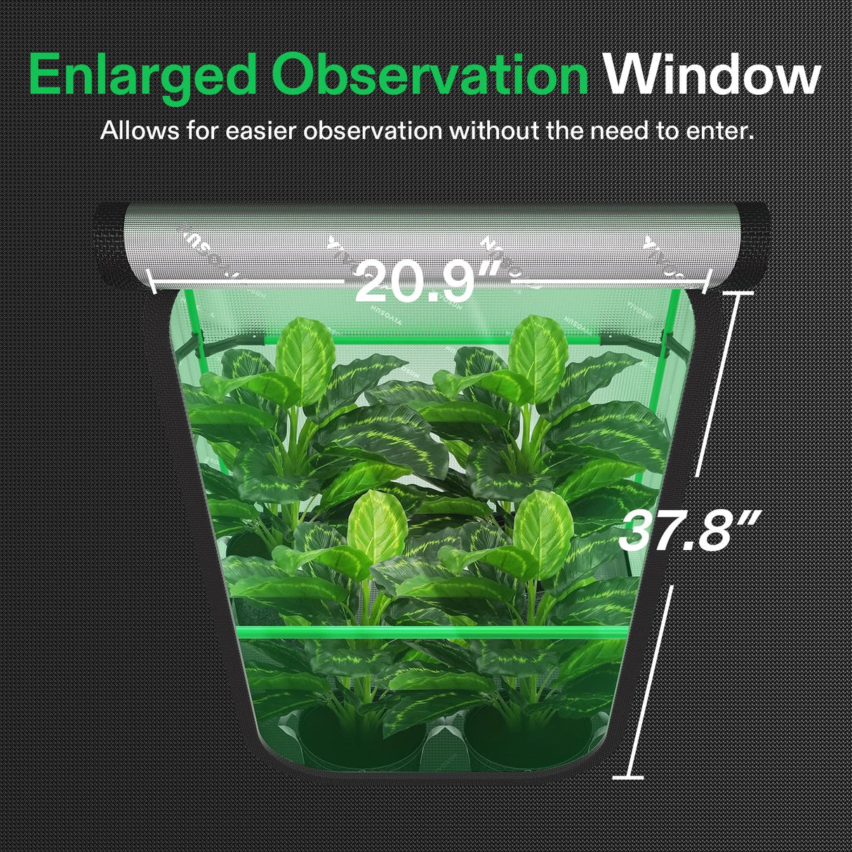 VIVOSUN PRO Grow Tent 2x4x6 Indoor Grow Tents 24"x48"x 72" Thick 1 inch Poles High Reflective Mylar Oxford Fabric Extra Hanging Bars & High CFM Kit for Hydroponics Indoor Plant