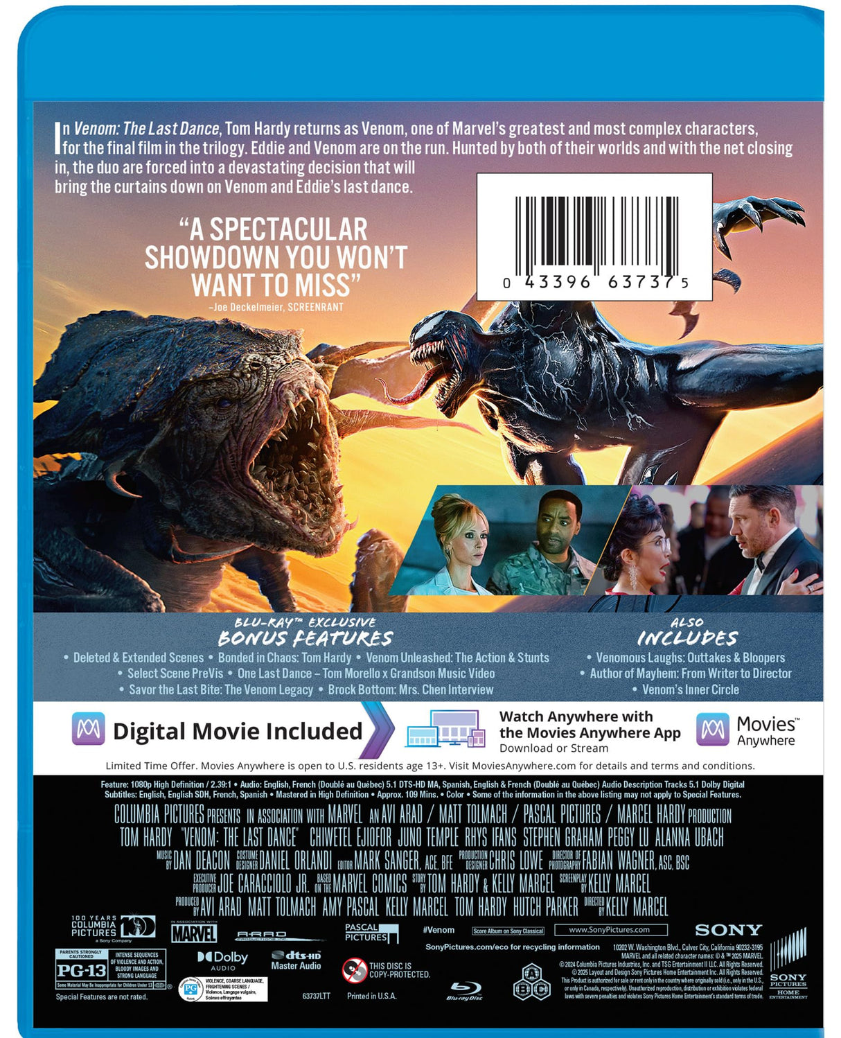 Venom: The Last Dance - Blu-ray + Digital
