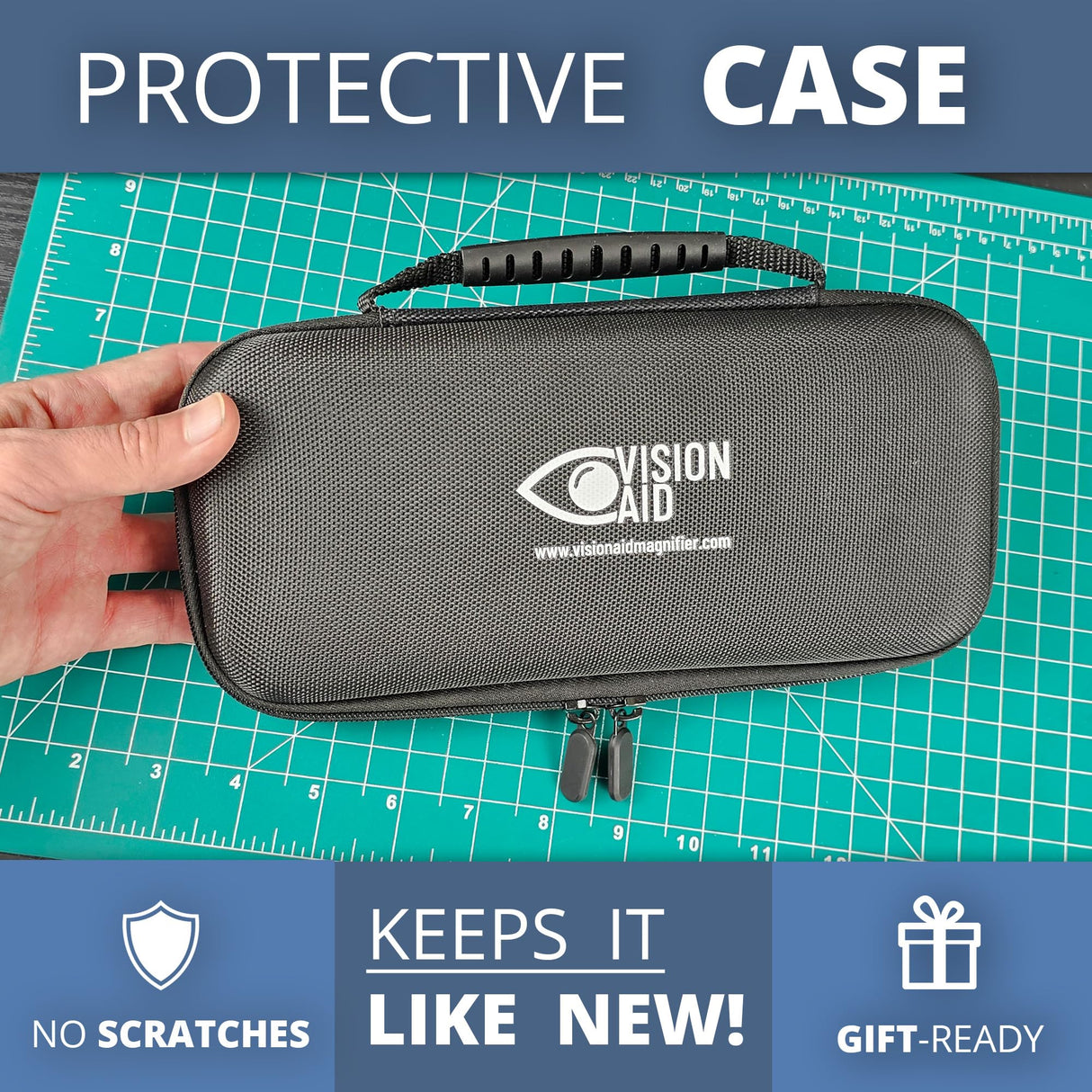 30x Hands-Free Magnifying Glass with USB Rechargeable 36 LED Lights, Storage Case | 40x Loupe Magnifier with Stand for Reading Coins Low Vision