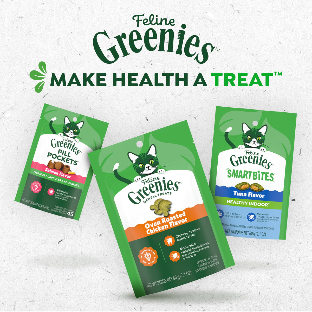 Greenies Feline Smartbites Healthy Indoor Cat Treats, Tuna, 16 oz