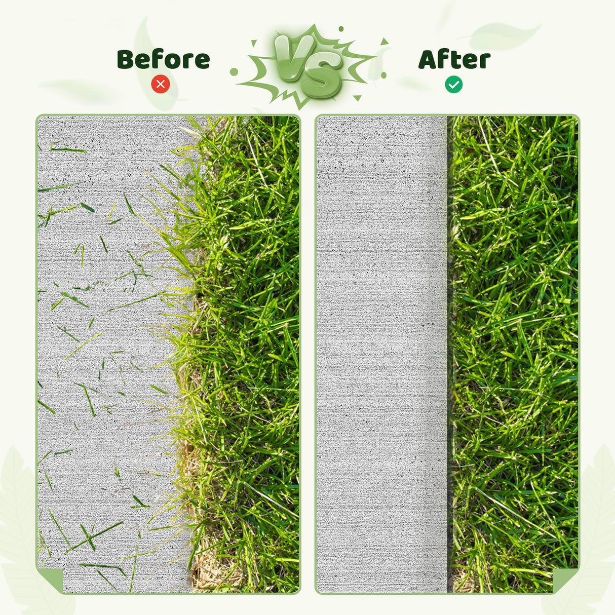 Yawfold Landscape Edging - 4Inch x 66FT Garden Border with 200 PCS Spikes, Plastic Lawn Edging for Flower Bed, Pathway and Yard