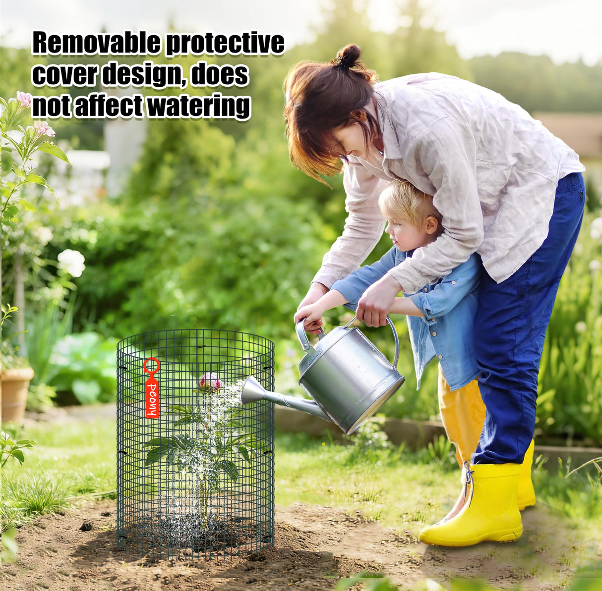10 Pack Wire Plant Protector with Cover, 16"x12"