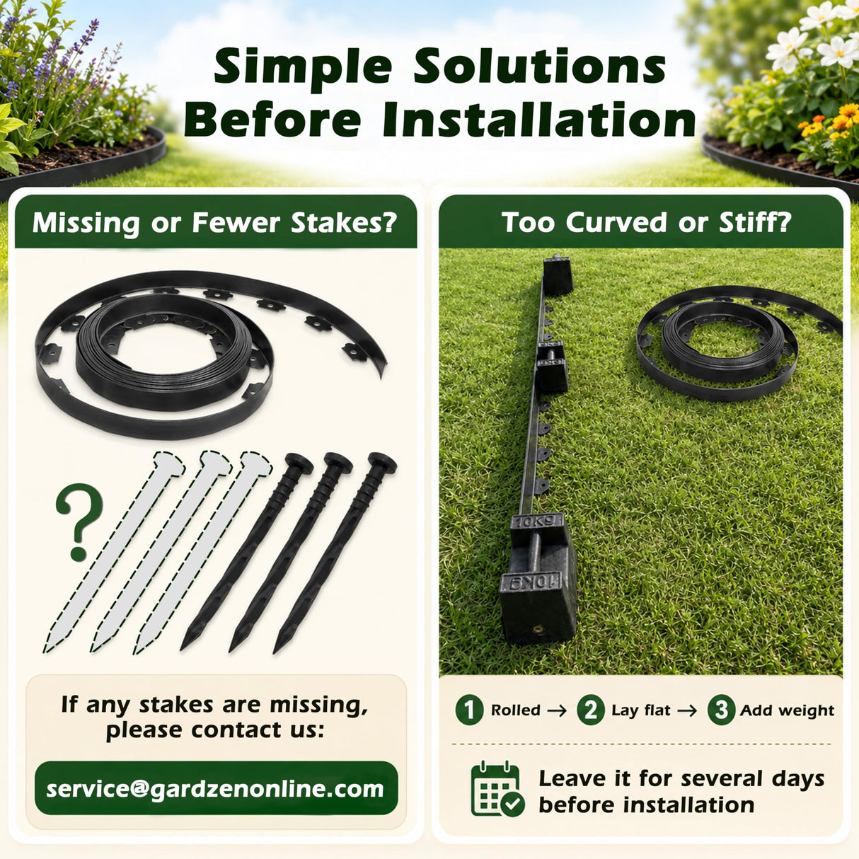 Gardzen Landscape Edging Kit