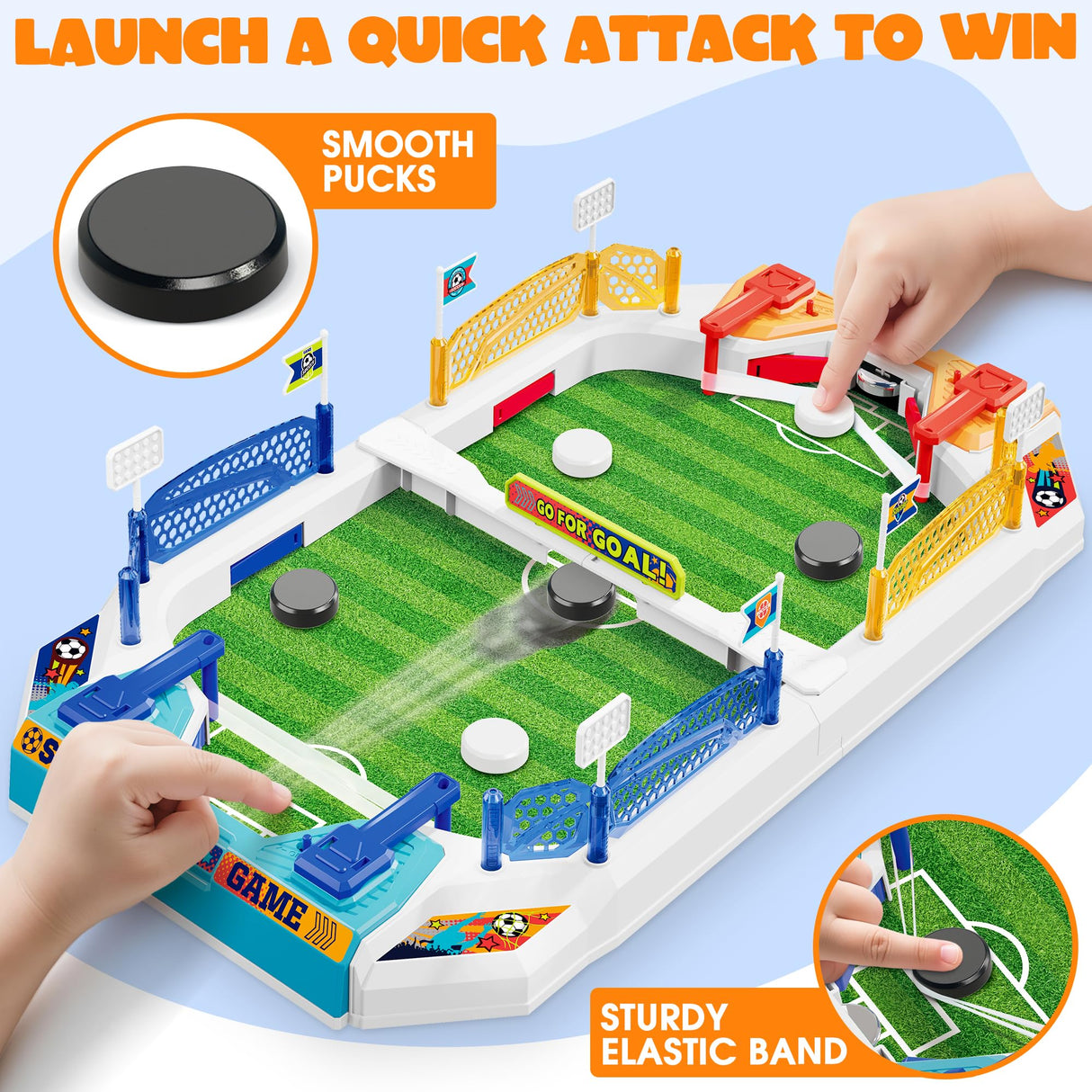 Mini Soccer Board Game for Kids, Birthday Christmas Soccer Gifts for 3 4 5 6 7 8-12 Year Old Boys, Football Table Toys, Pinball Interactive Sports Game for Indoor, Home Party, Family, Playroom, Travel