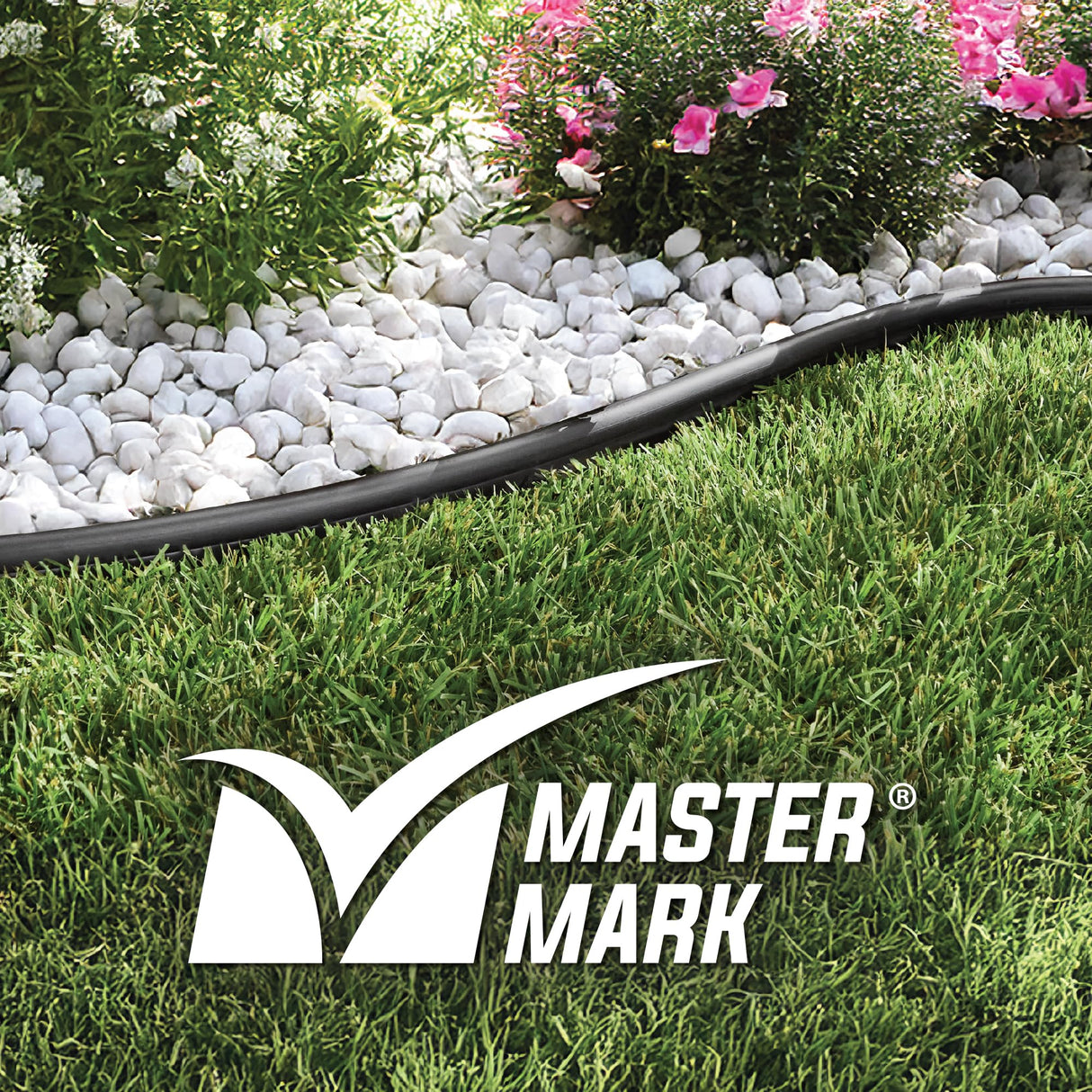 Master Mark Pro Landscape Edging Kit – 5 Inch x 40 Ft Heavy‑Duty Garden Border with YardPack (20 Spikes & 2 Connectors), Flexible Lawn Edging for Flower Beds, Gardens, Tree Rings and Landscaping