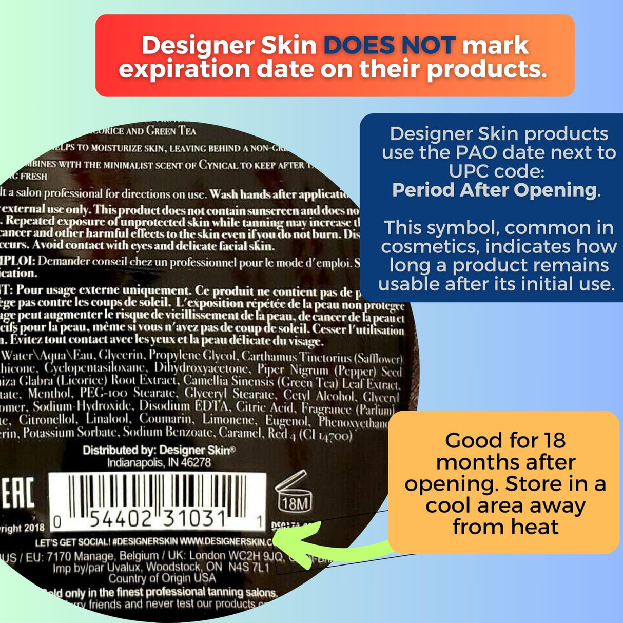 Designer Skin Command Tanning Lotion 13.5oz Bottle