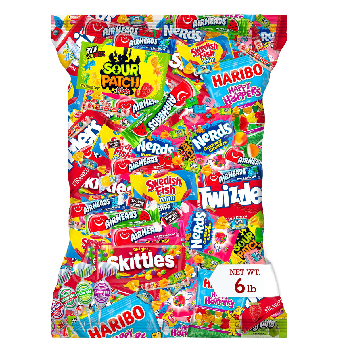 Bulk Candy Variety Pack - 6 lb Candy - Candy Bulk Individually Wrapped Candy- Christmas Candies - Holiday Candies - Piñata Filler Stuffers - Pinata Candy Stuffers - Candy Party Favors