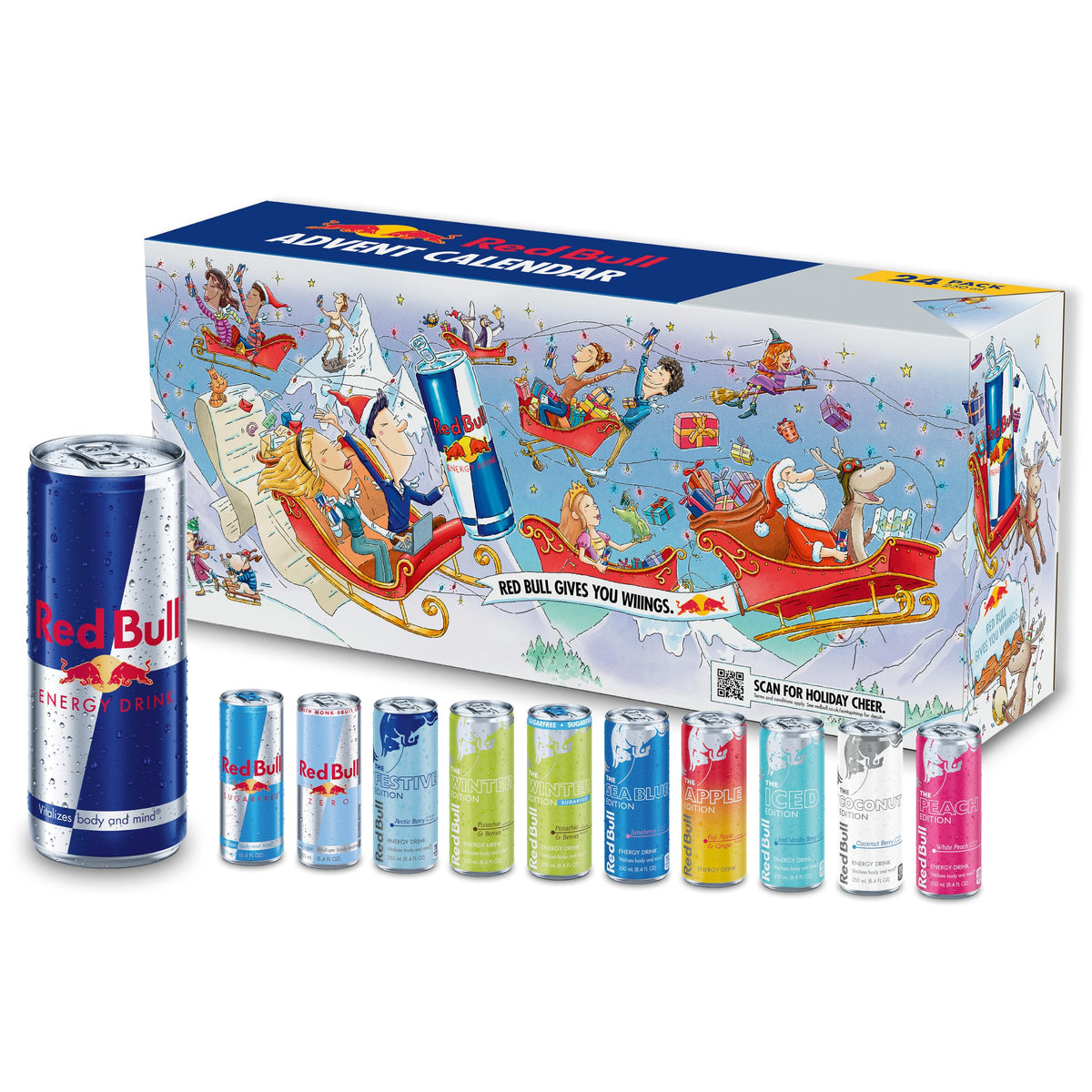 Red Bull Energy Drink Variety Advent Calendar Pack