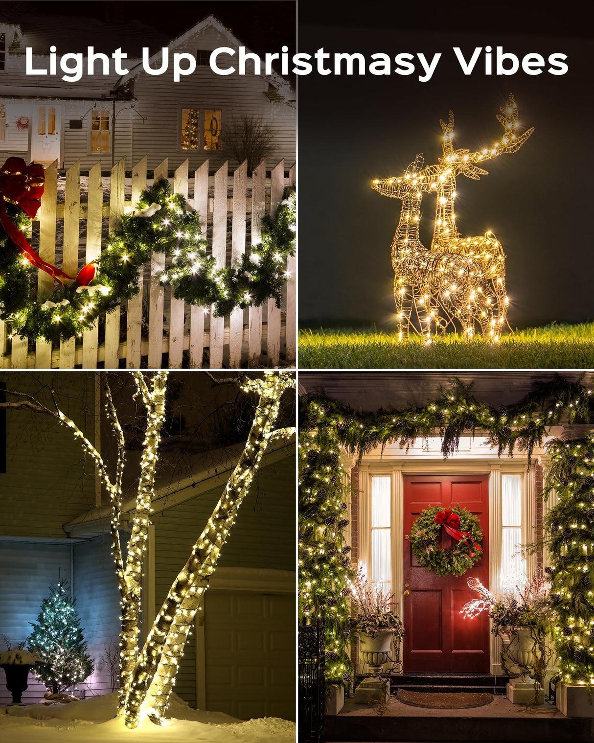 Super Long 500 LED 178FT Christmas Lights, Bright Bubble Led Christmas Tree Lights w/ 8 Modes & Memory, 2024 Upgraded Twinkle LED String Lights for Indoor Outdoor Xmas Party Decorations, Warm White