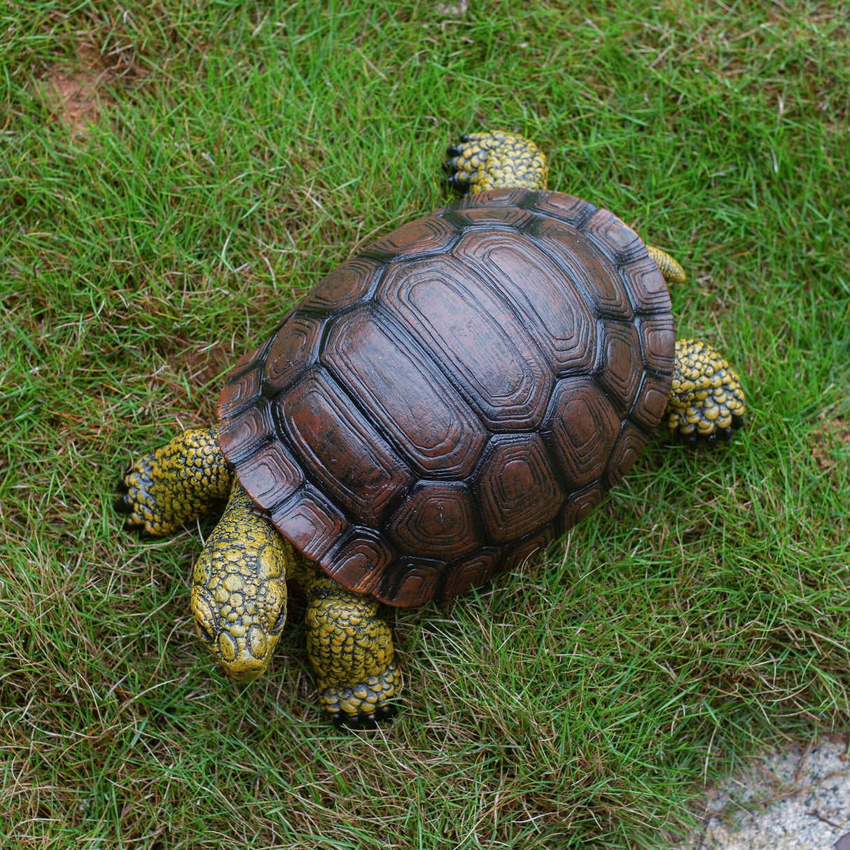 SHAODIE Garden Turtle Statue, Large Resin Tortoise Sculpture, 13L x 8.6W x 5.5H inches, Outdoor Yard Lawn Ornament,Home Decor
