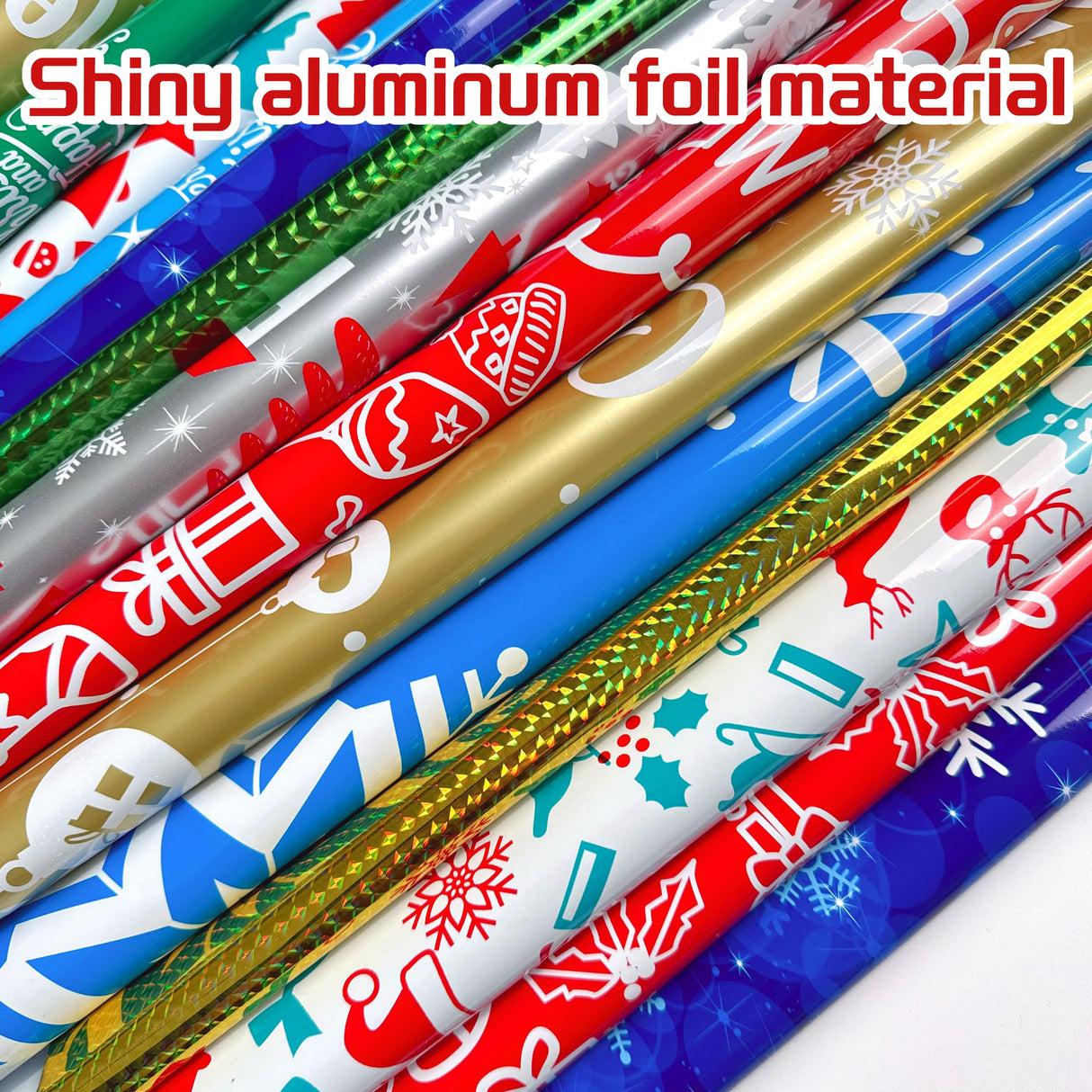 38PCS Christmas Drawstring Gift Bags Assorted Size Small Medium Large, Holiday Xmas Presents Wrapping Bags with Tags