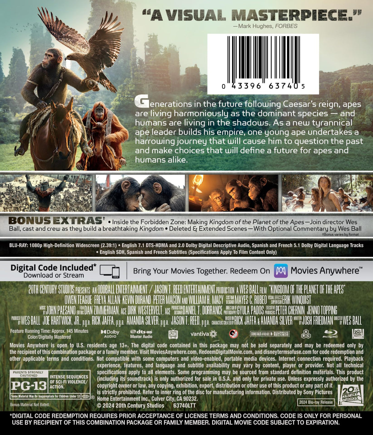Kingdom of the Planet of the Apes - Blu-ray + Digital