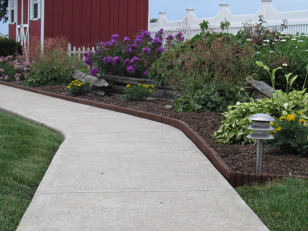 Flexible Brown Natural Lawn & Landscape Border Edging (8-Pack)