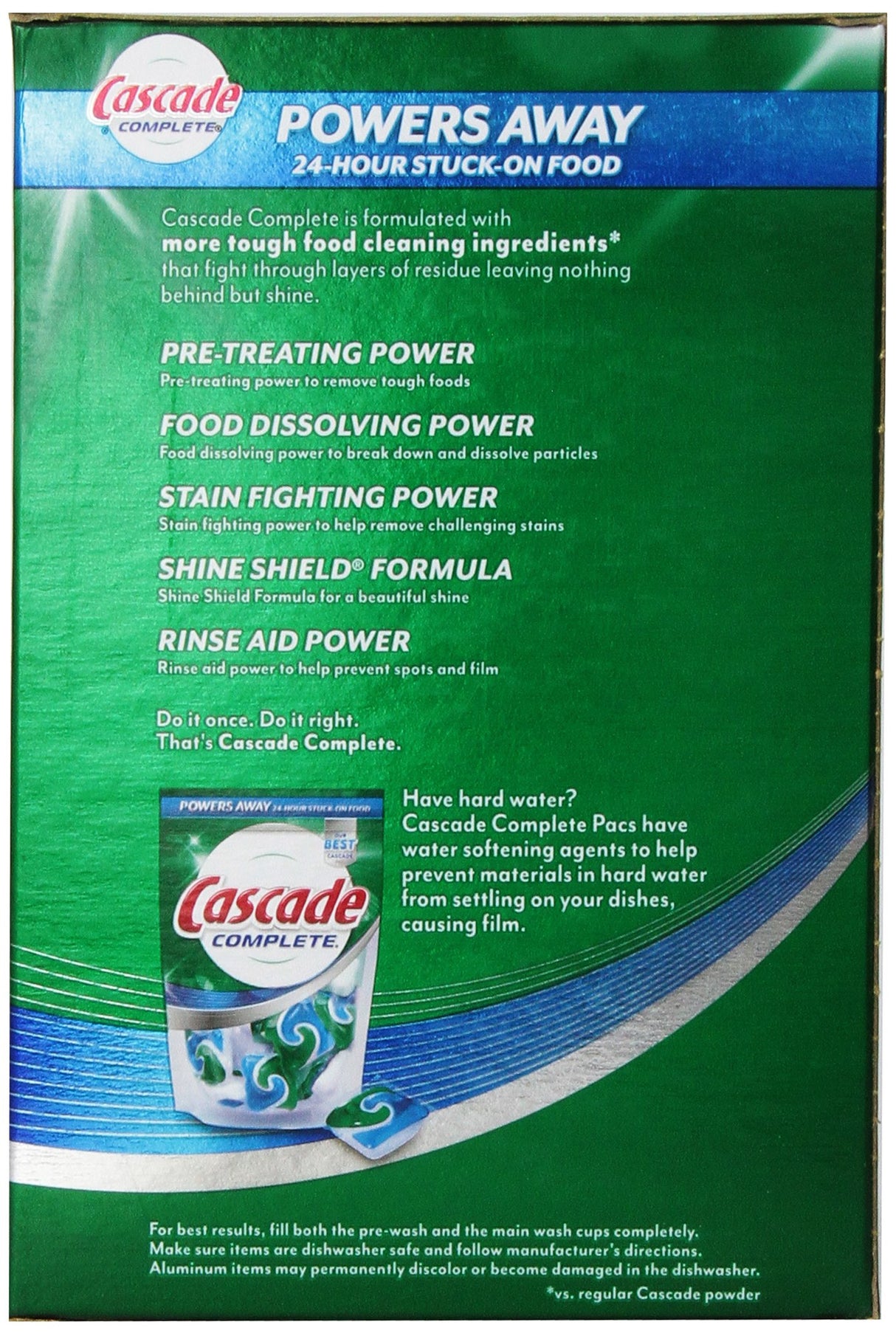 Cascade Complete, Powder Dishwasher Detergent, Fresh Scent 90 Oz (Pack of 1)