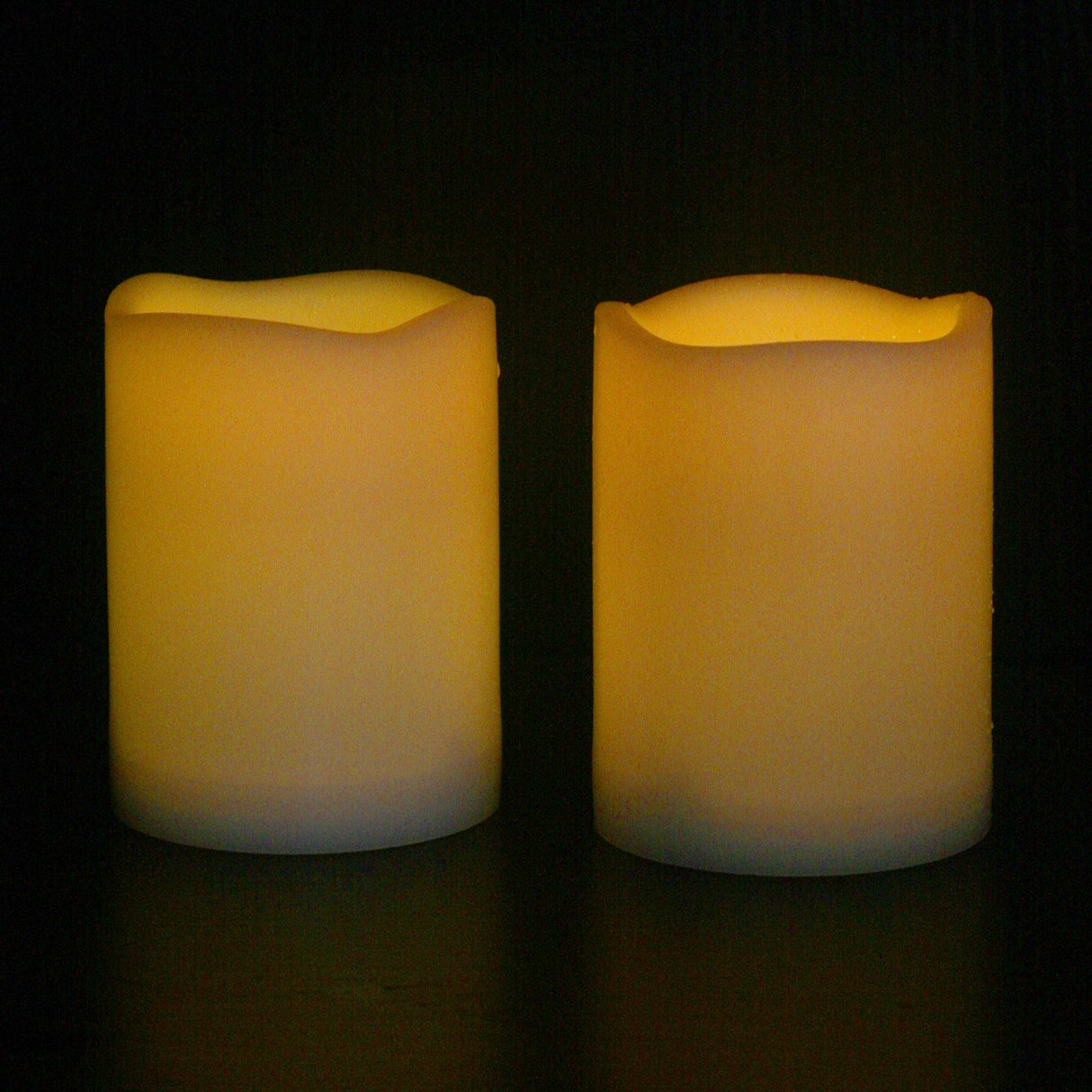 CANDLE CHOICE Waterproof Outdoor Battery Operated Flameless Candles Remote Timer White Plastic Realistic Flickering Fake Electric LED Pillars Lantern Garden Wedding Christmas Decorations 3”x4” 6 Pack