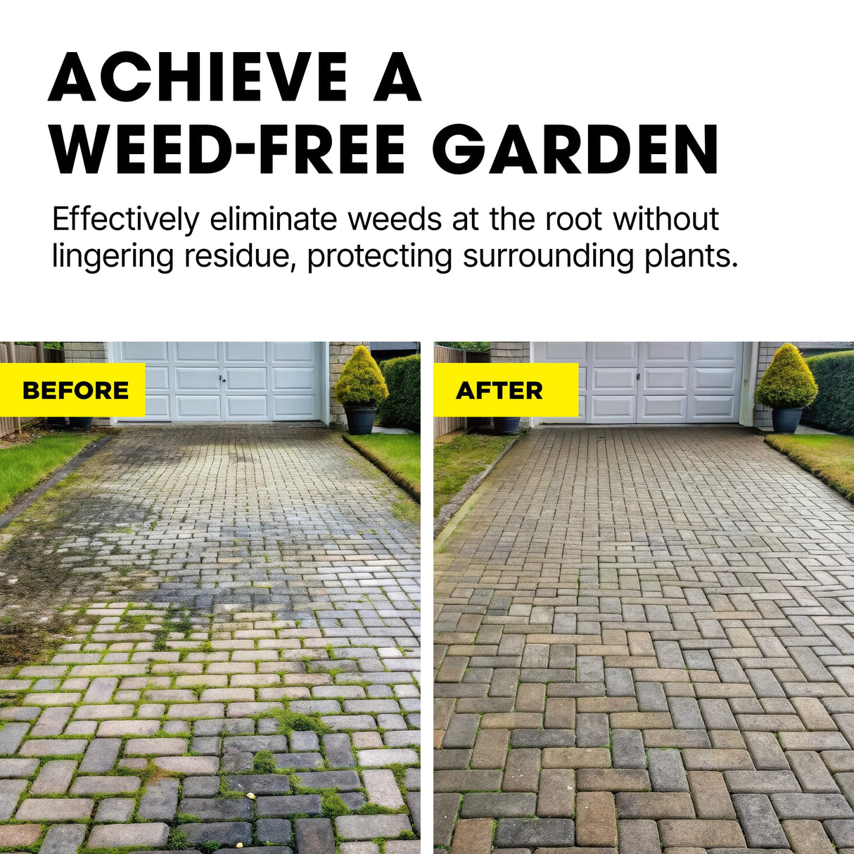 Doff Advanced Concentrated Weedkiller - 6 Sachets for Dilution in Water for Garden Protection – Kills Deep Rooted Weeds from Pathways to Driveways - Long Lasting Weed Control – Strong Weed Killer