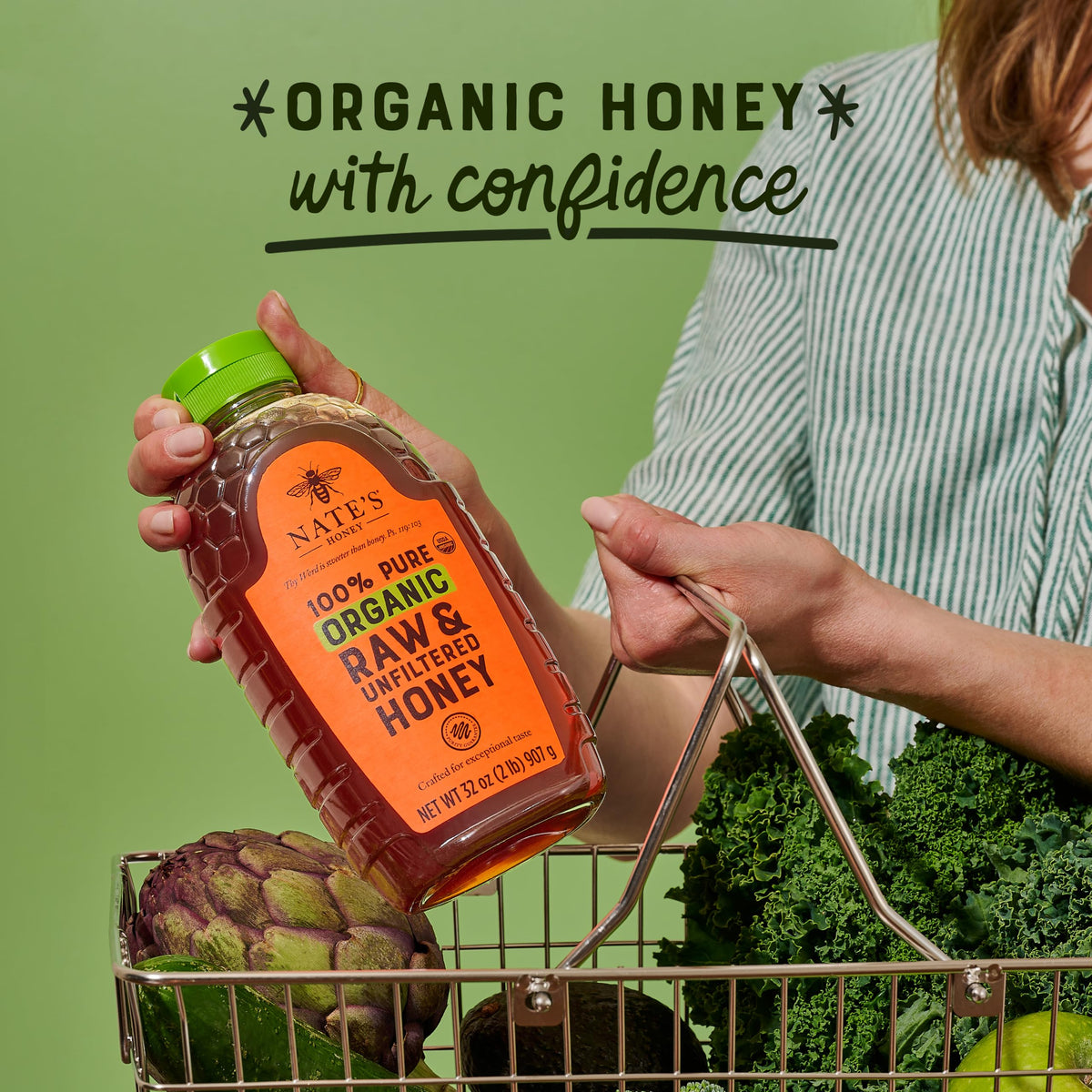 Nate's Organic Honey - 32oz. Squeeze Bottle