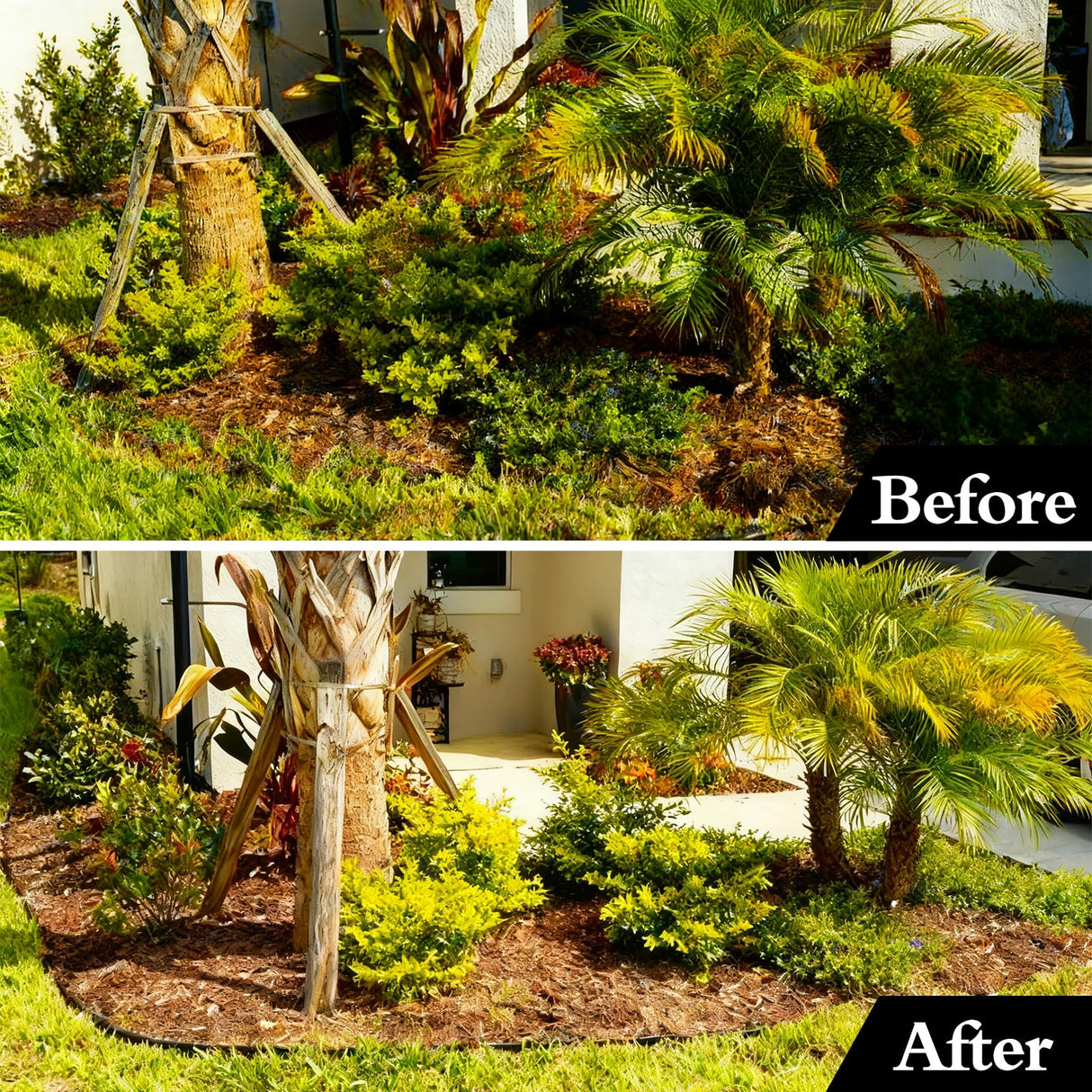 33FT Landscape Edging, 4 Inch Garden Edging Border with 50 Spikes, Flexible Lawn Edging for Trees, Landscape, Garden, Flower Beds, Lawn, Yard, Pathway, Paver Edge-Black