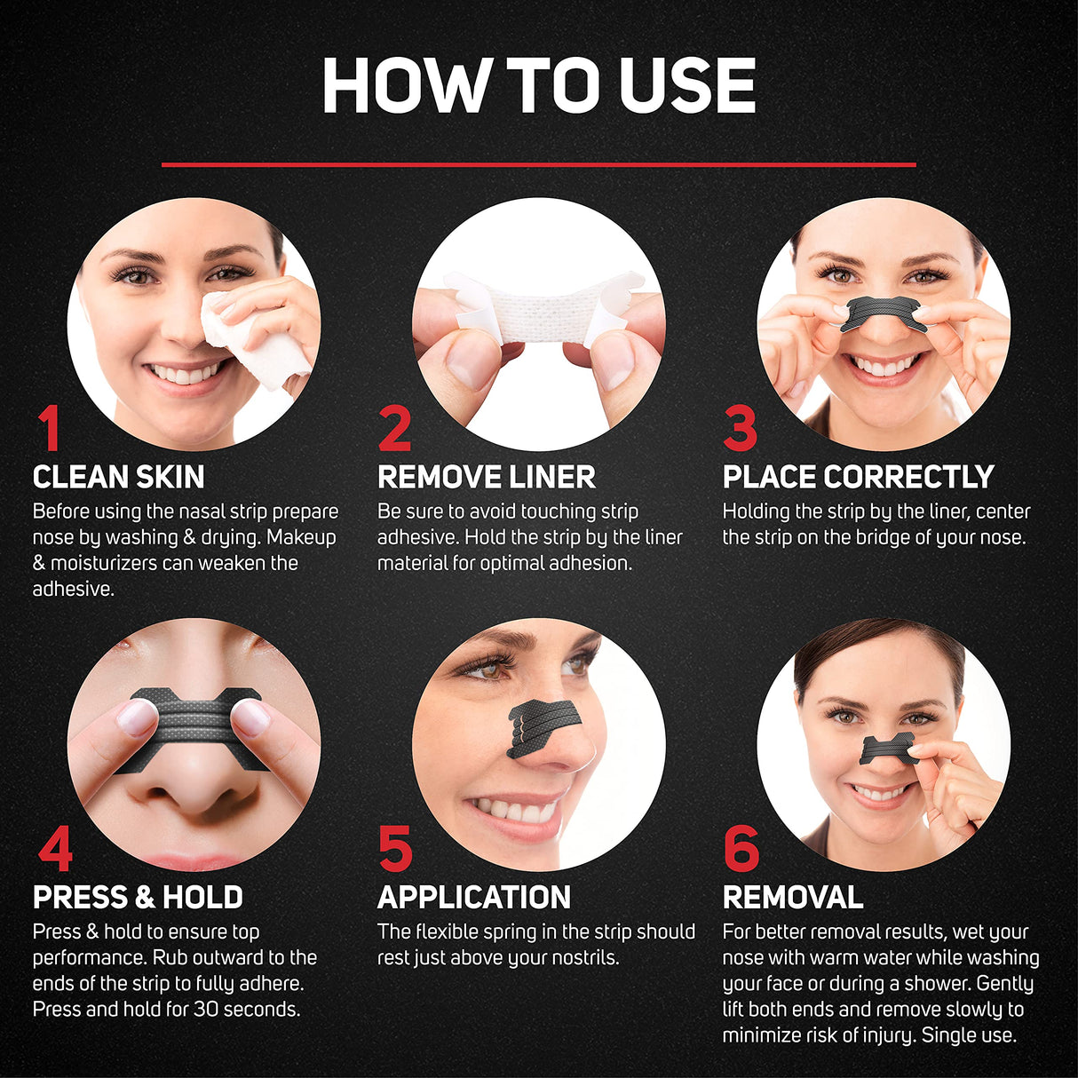 Clear Passage Performance Nasal Strips for Athletes, Sports Dilators, Improves Breathing & Athletic Performance, Instant Nasal Congestion Relief, Reduce Snoring, Black, Large/XL, 50 Count