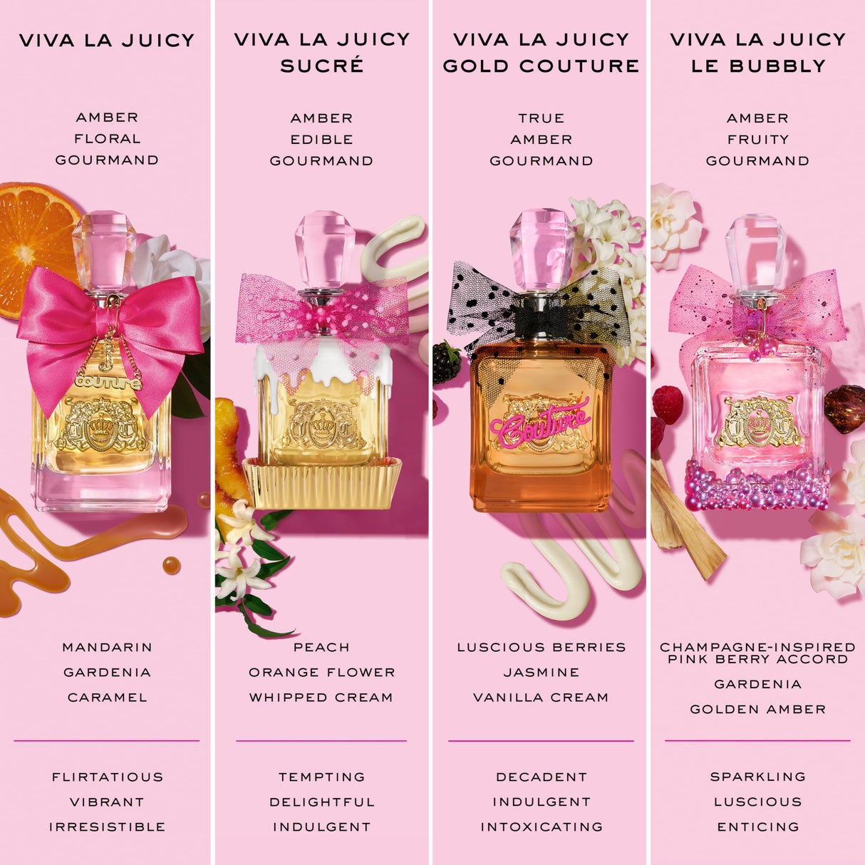 Juicy Couture Viva La Juicy Eau De Parfum, Women's Perfume with Notes of Mandarin, Gardenia & Caramel, Floral & Sweet, EDP Spray, 3.4 fl oz