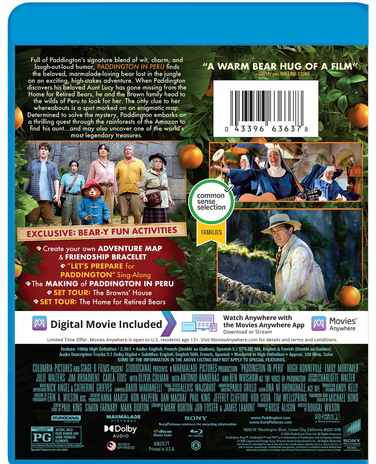 Paddington in Peru - Blu-ray + Digital