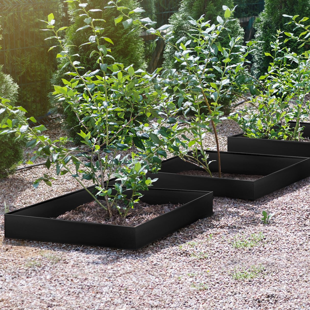 LAVEVE Galvanized Steel Landscape Edging 10-Pack, 40" L x 5" H (33Ft Total)