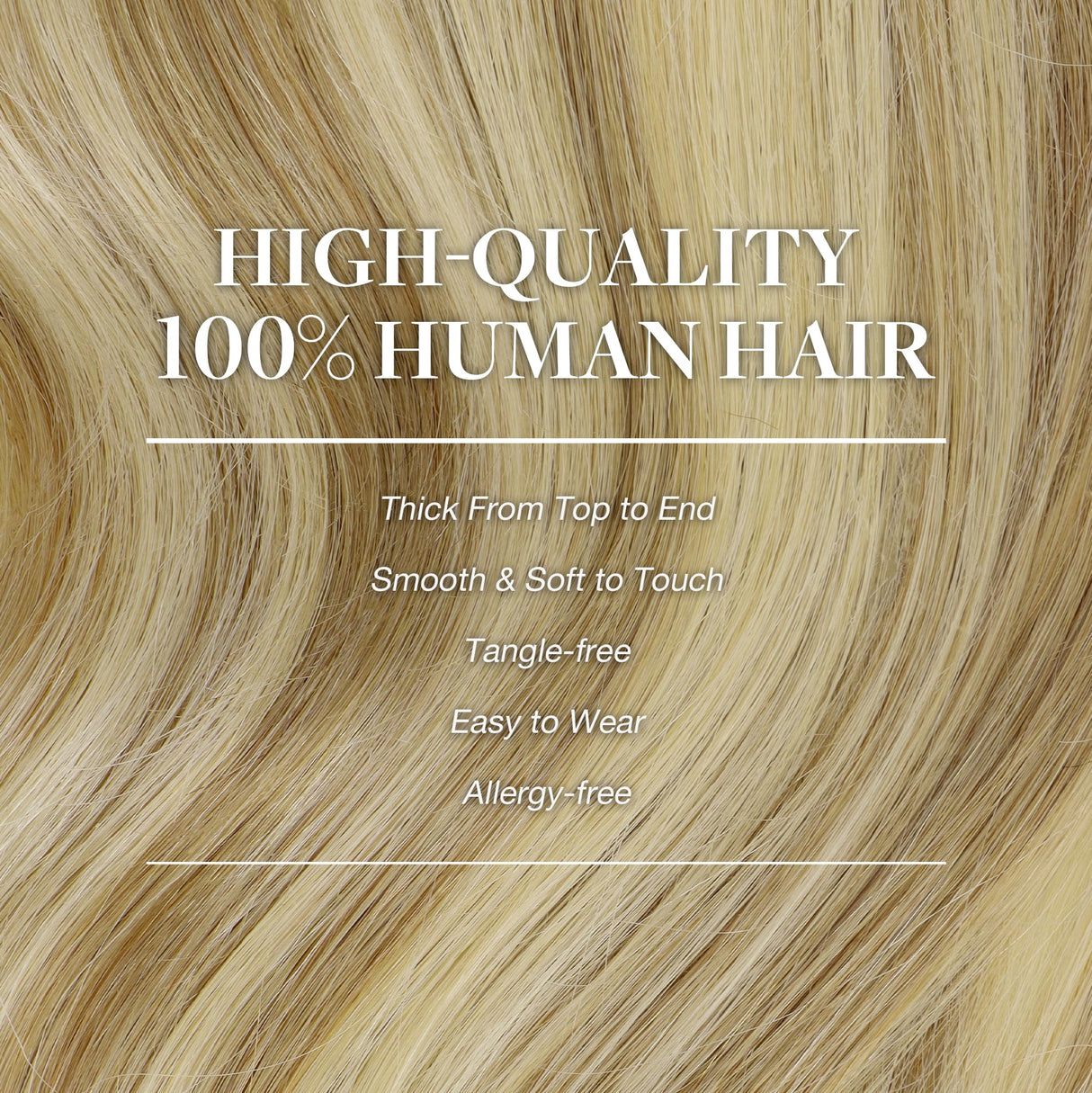 GOO GOO Clip in Hair Extensions Real Human Hair, Remy Human Hair Extensions Clip ins for Women, Natural Human Hair, 16inch 120g 7Pcs, 16/22 Light Blonde Highlighted Golden Blonde