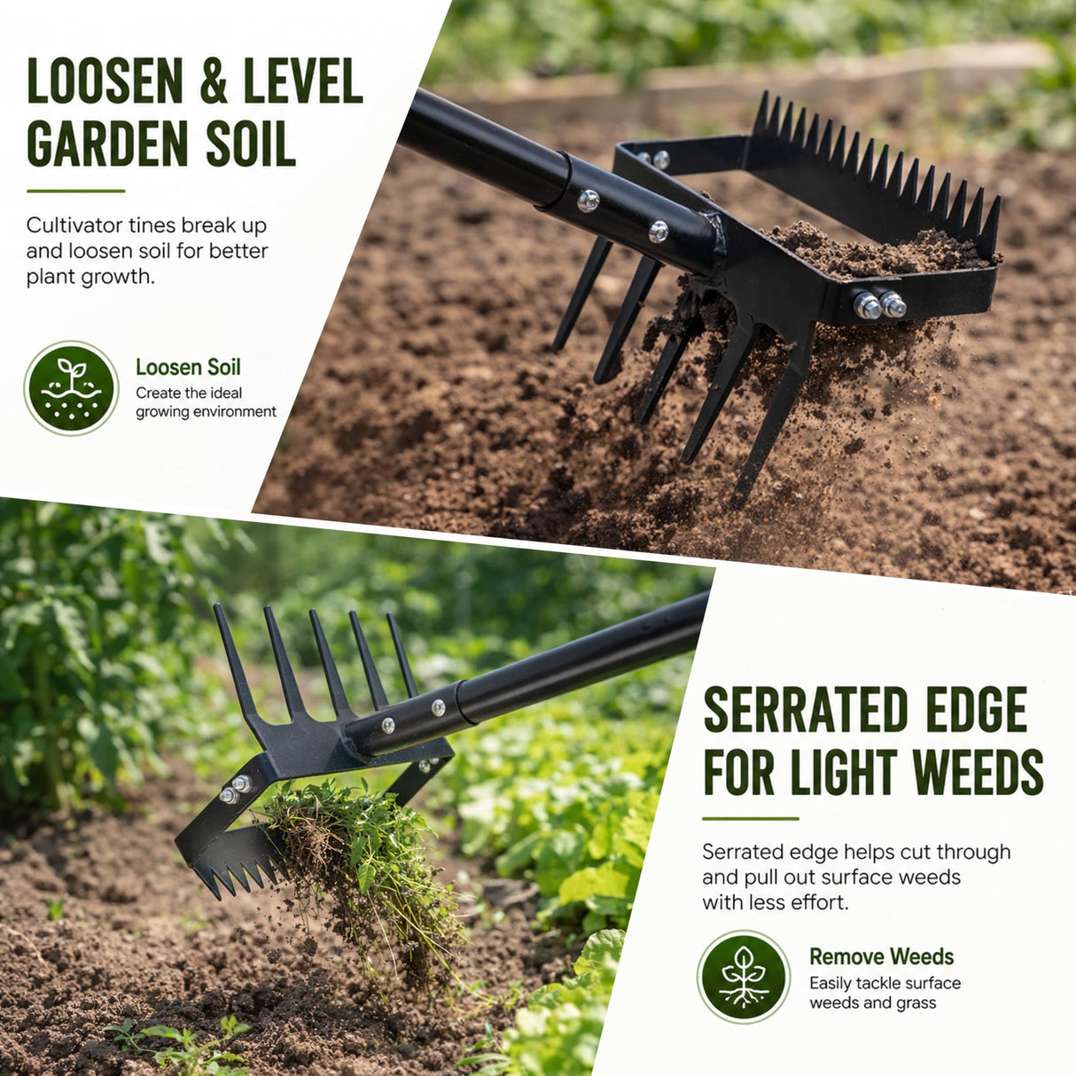 Gardzen Garden Hoe for Weeding