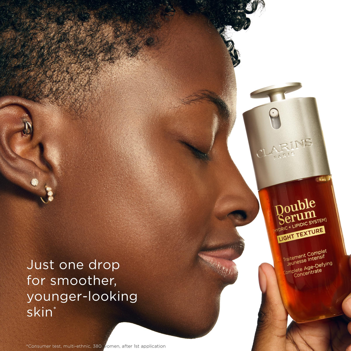 Clarins NEW Double Serum Light | Anti Aging Serum | Visibly Firms, Smoothes, Boosts Radiance and Refines Pores | 24H Hydration | Light Texture | Great for Combination to Oily Skin and Humid Climates