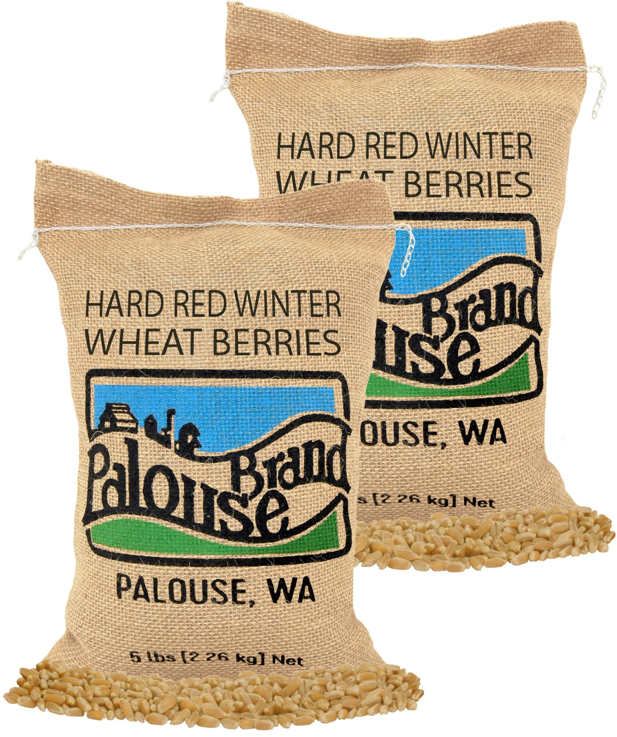 Certified Glyphosate Residue Free Hard Red Winter Wheat Berries | 10 LBS | Family Farmed in Washington State | Non-GMO Project Verified | 100% Non-Irradiated | Certified Kosher Parve | Field Traced | Burlap Bag