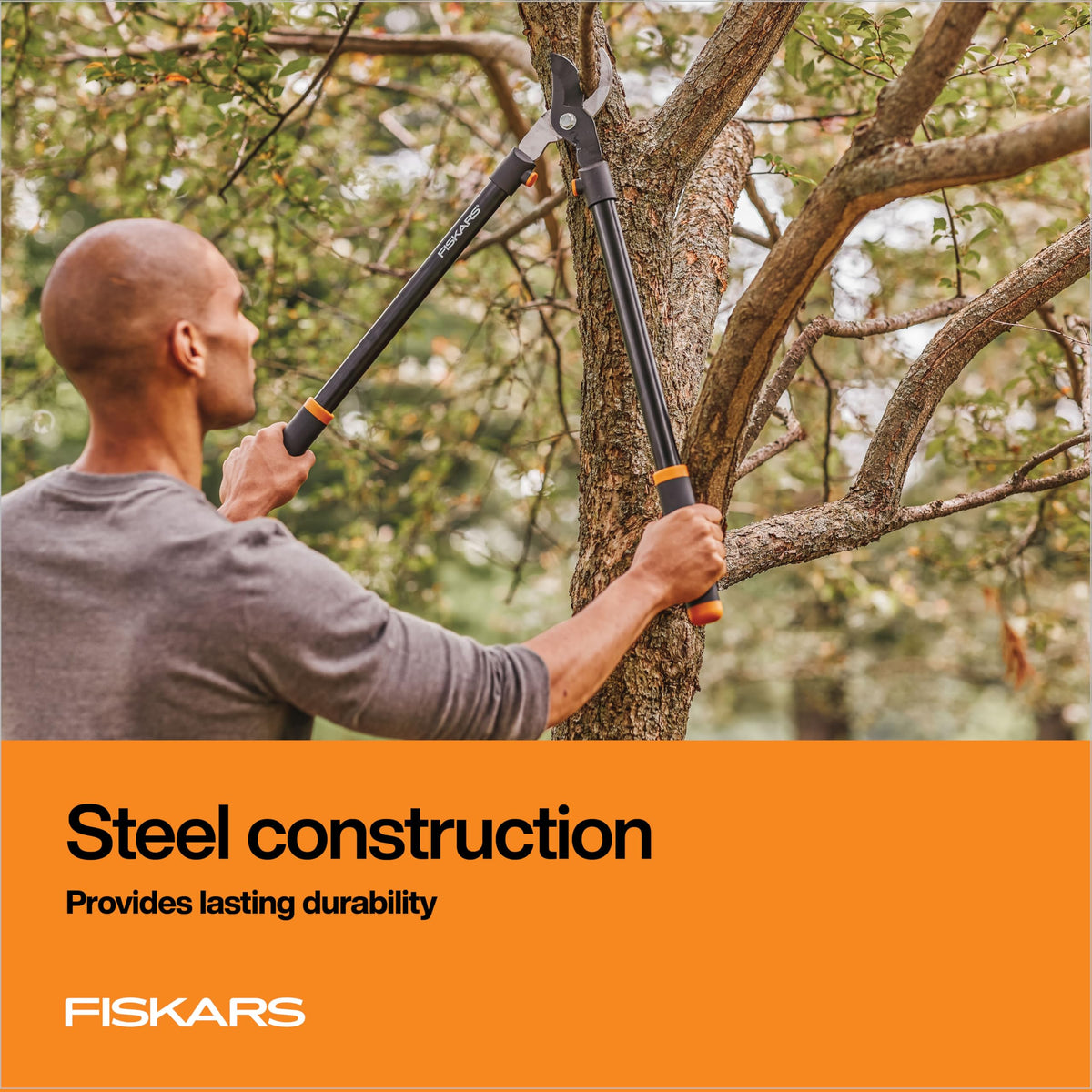Fiskars 28” Garden Bypass Loppers, Tree Trimmer with 1.5" Cut Capacity