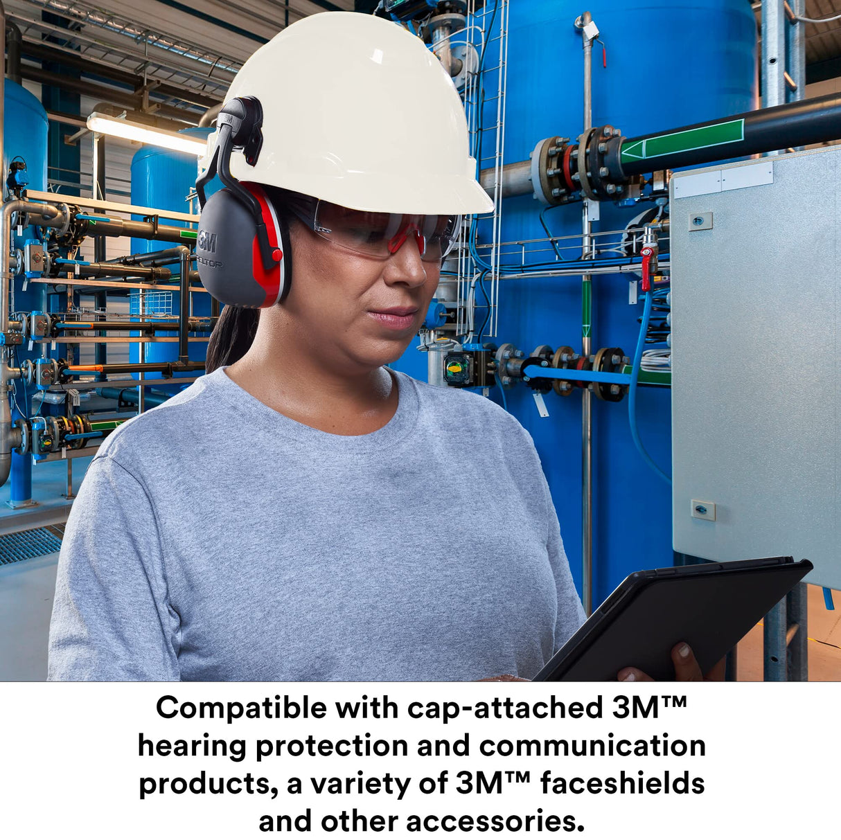 SecureFit Hard Hat SecureFit H-701SFV-UV, White, Vented Cap Style Safety Helmet with Uvicator Sensor, 4-Point Pressure Diffusion Ratchet Suspension, ANSI Z87.1, Medium