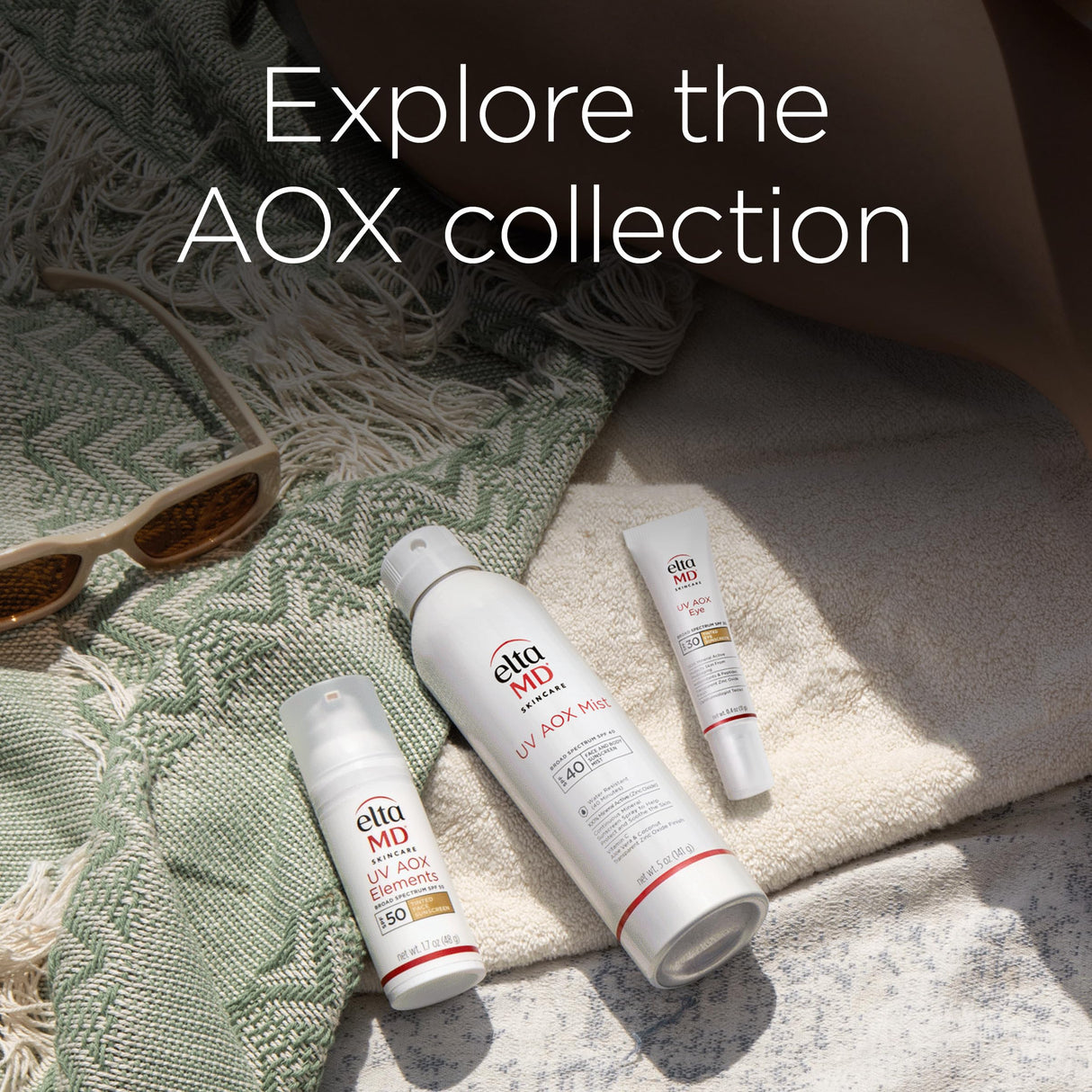 EltaMD UV AOX Tinted Mineral Sunscreen for Eye Area - SPF 30, Tinted Eye Sunscreen, 100% Mineral Face Formula with Anxtioxidants, 0.4 oz Tube