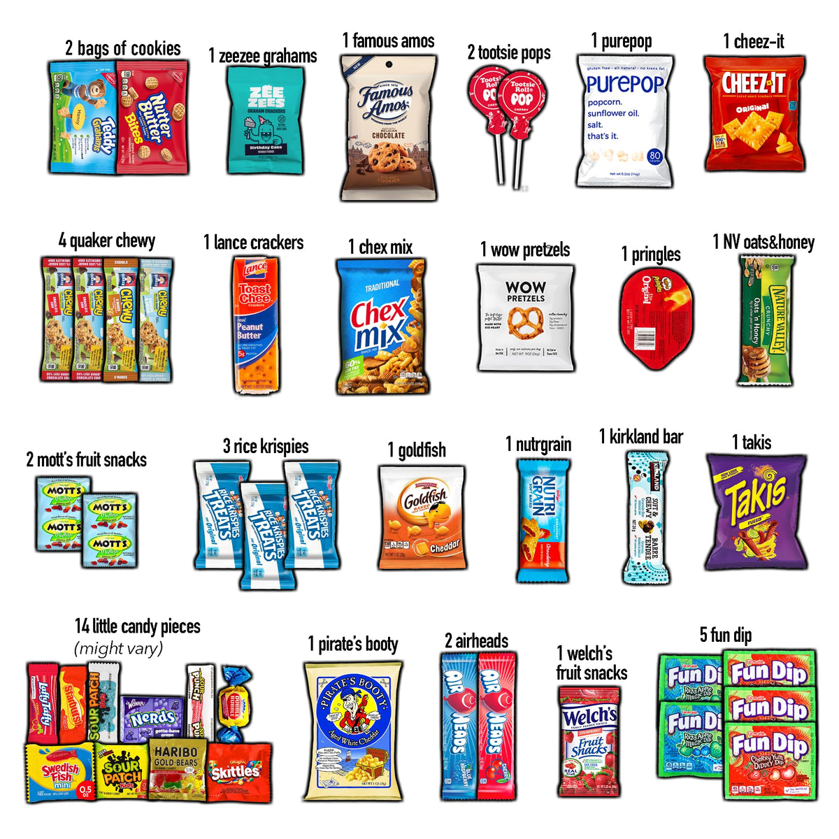 CRAVEBOX Snacks Variety Pack, 45 Count Snack Box Halloween Care Package