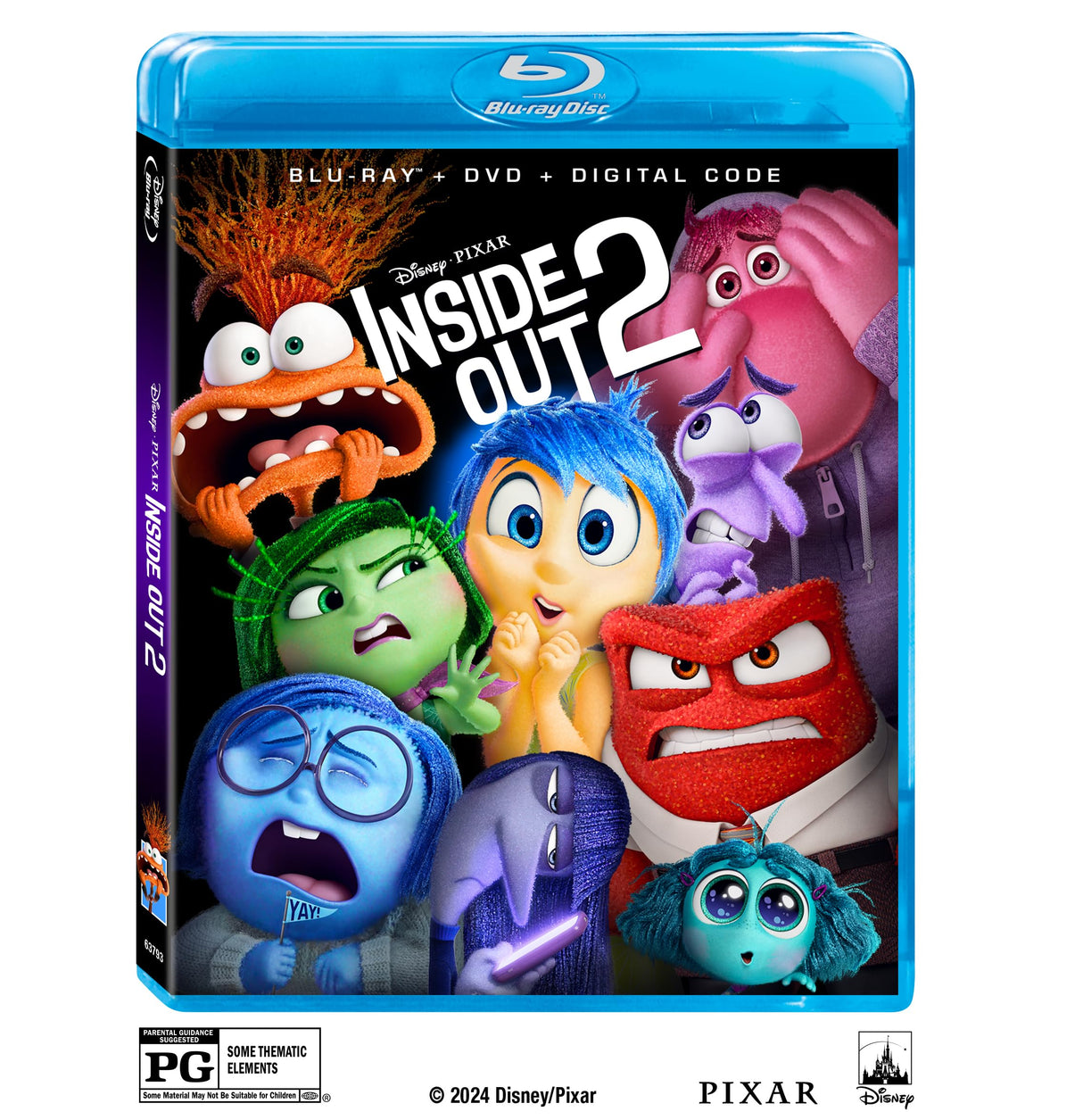 Inside Out 2 - Blu-ray + DVD + Digital